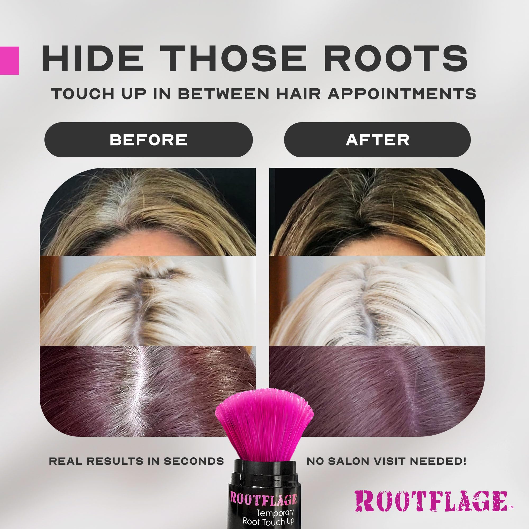 Root Touch Up Powder Smoky Blonde - Instant Temporary Hair Root Concealer for Gray Coverage & Root Coverage | Perfect for Touch-Ups Between Salon Visits, Covering Gray Roots, and Enhancing Hairline for Natural Look