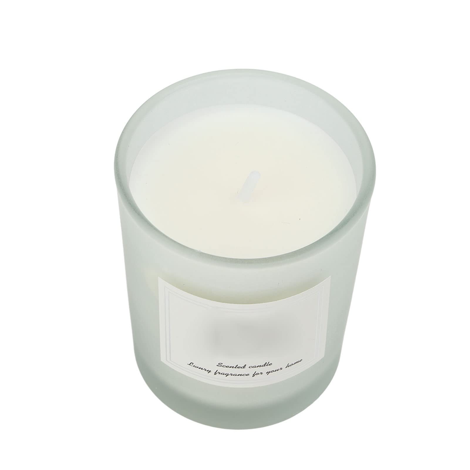 Jeanoko Aromatherapy Scented Candle - Bluebell Fragrance in Transparent Frosted Cup | Home Decor, Relaxation Gift & Stress Relief | Perfect for Bedroom, Bathroom & Meditation Spaces