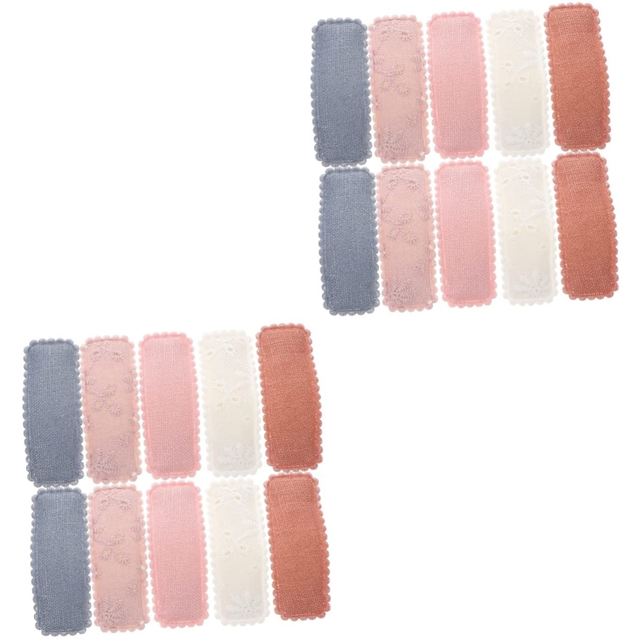 FRCOLOR 10 Pairs Women's Hair Clips - Decorative Barrettes for Thick Hair, Snap Hair Jewelry & Hair Accessories - Perfect for Weddings, Parties & Everyday Styling