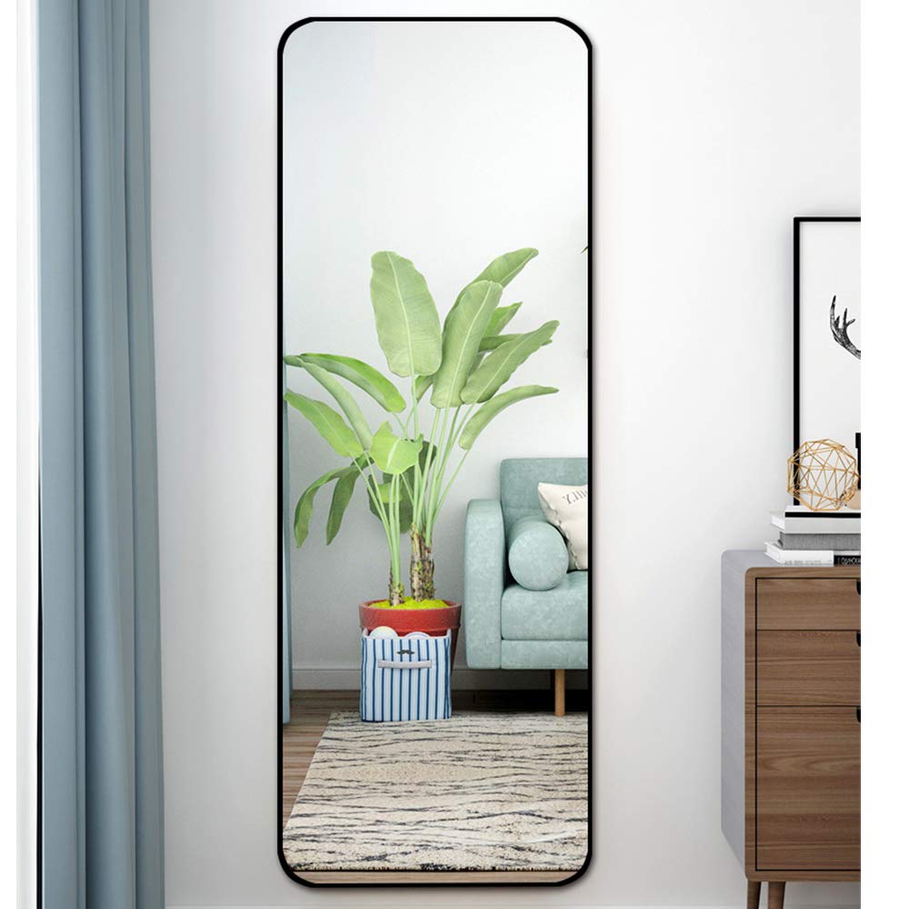 Full-Length Mirror 40x120cm - Black/White/Gold Wall-Mounted Dressing Mirror for Bedroom, Bathroom & Vanity - Shatterproof & Easy Installation Home Decor