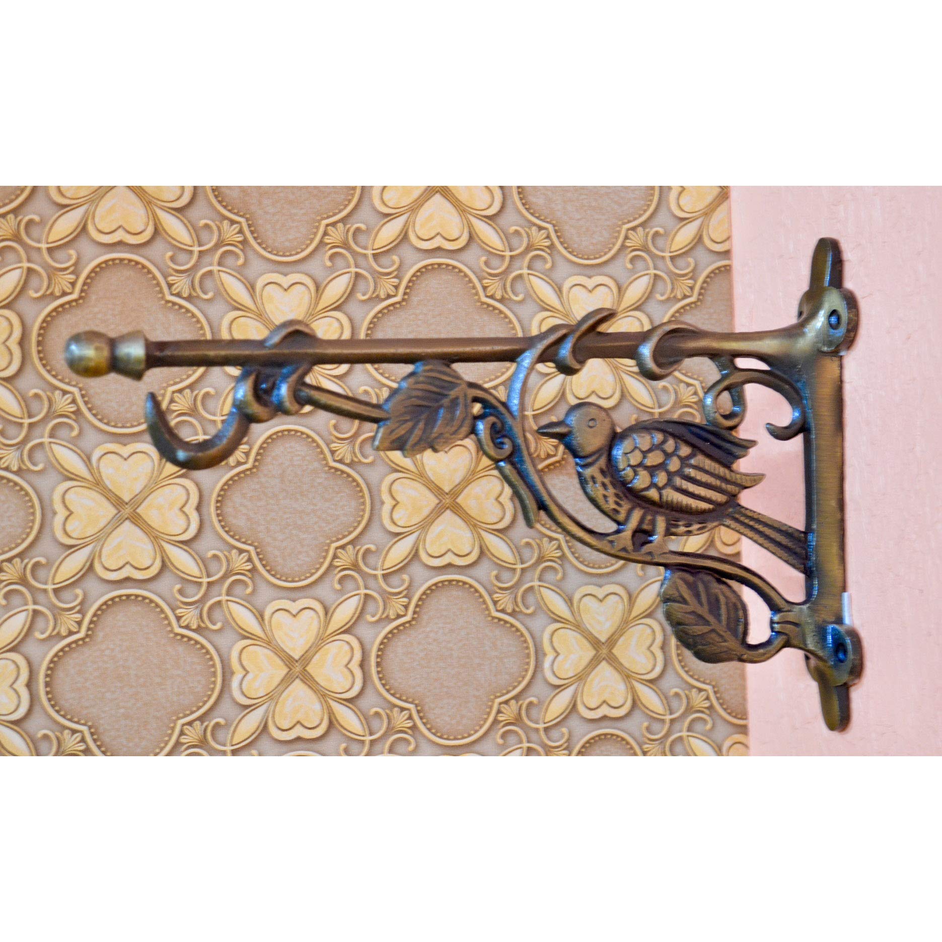 AAKRATI 12-Inch Bird & Tree Wall Hook Holder for Towels, Keys, or Doorbell - Decorative Wall Hanging Organizer for Bathroom, Entryway, and Home Decor