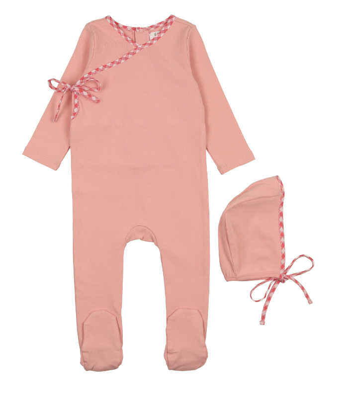 COCO BLANC Baby Wrap Footie - Soft Cotton Pajamas for Infants 3-9 Months | Cozy Sleepwear for Newborns & Toddlers | Perfect for Nursery, Bedtime & Playtime