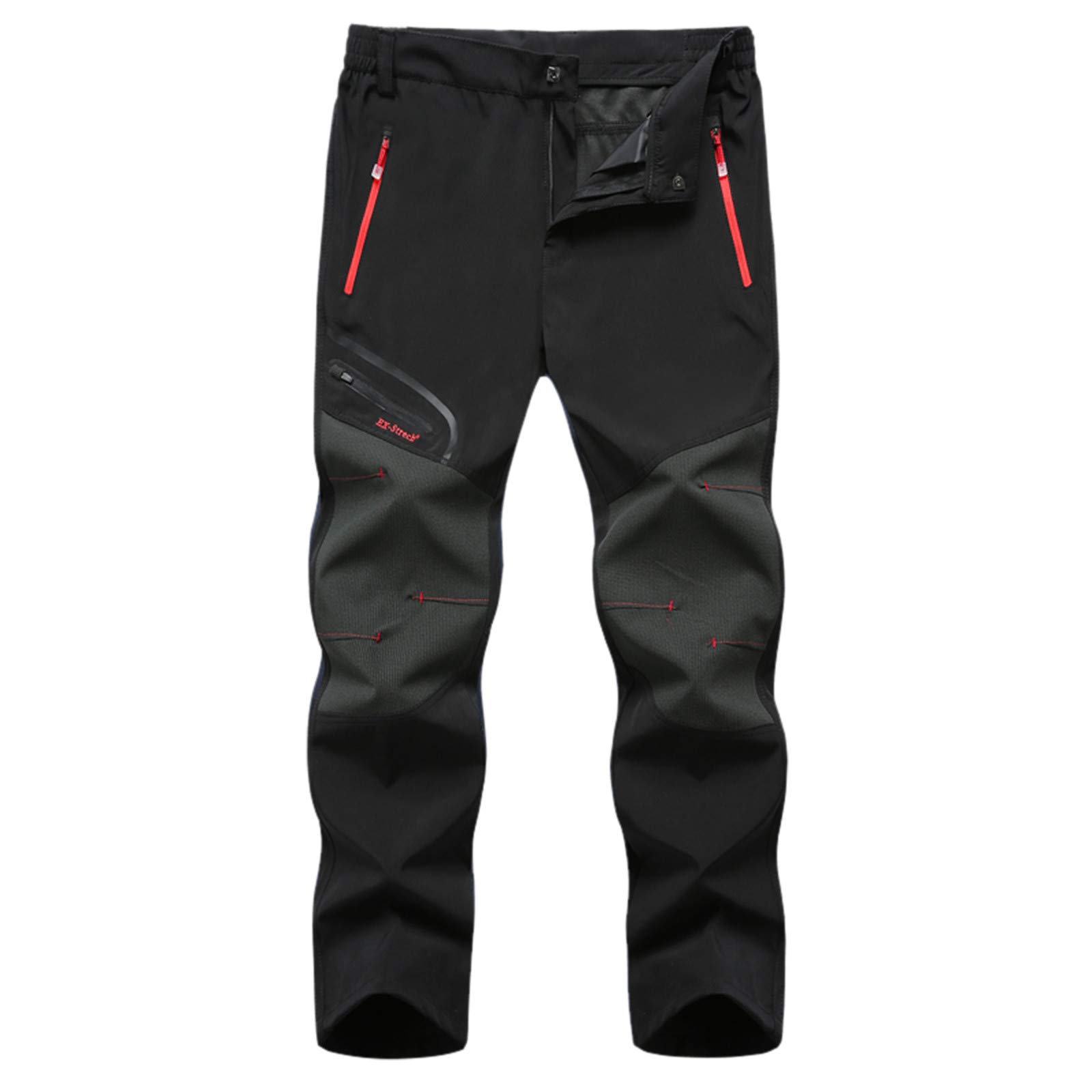 Waterproof Camping Pants for Men - Outdoor Hiking Windproof Warm Trousers in Khaki | Perfect for Hiking, Backpacking & Winter Adventures