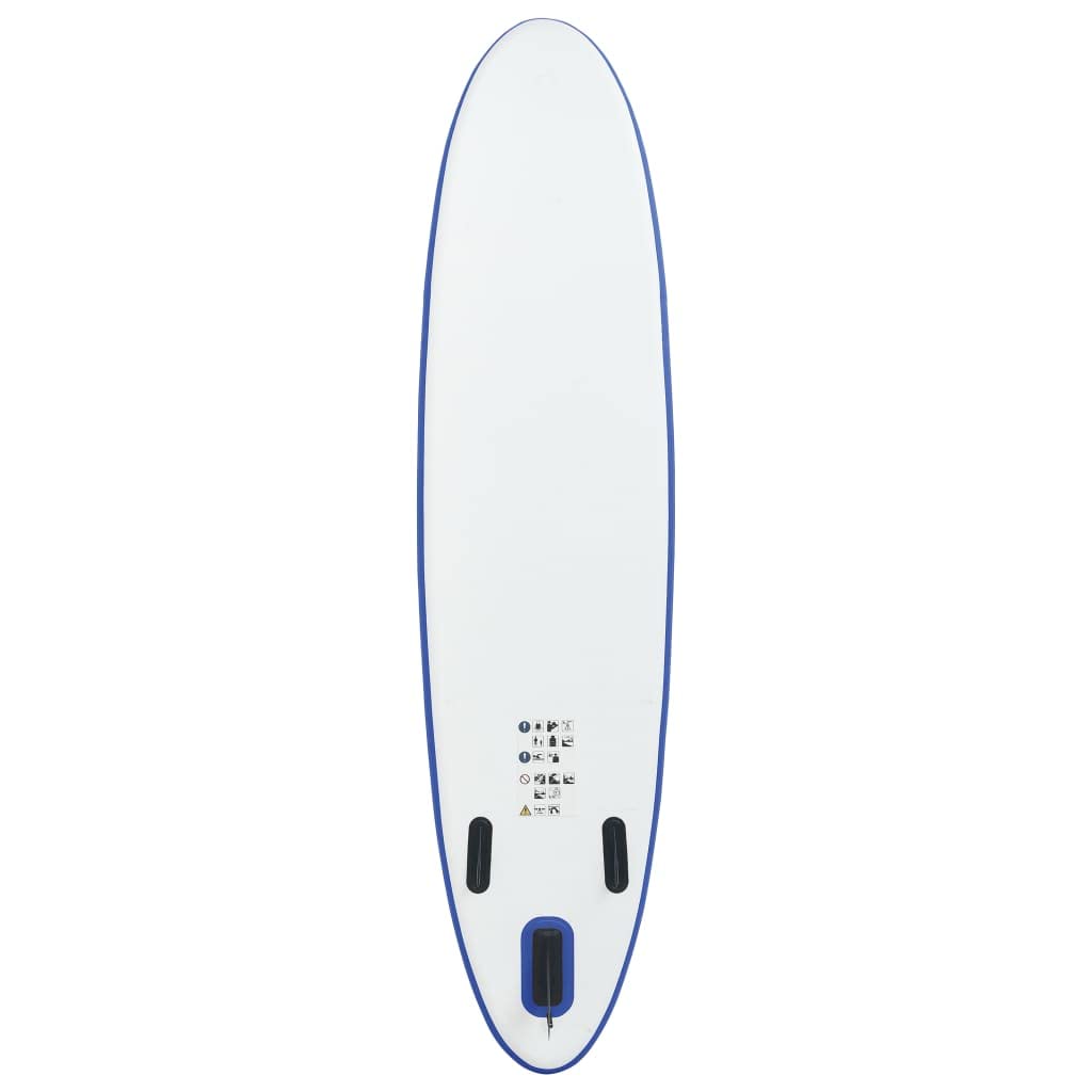 **CHARMMA Inflatable Stand Up Paddle Board Set - 12.8KG Lightweight SUP Surfboard for Adults & Kids, Blue & White Design - Perfect for Lakes, Rivers & Ocean Paddling**