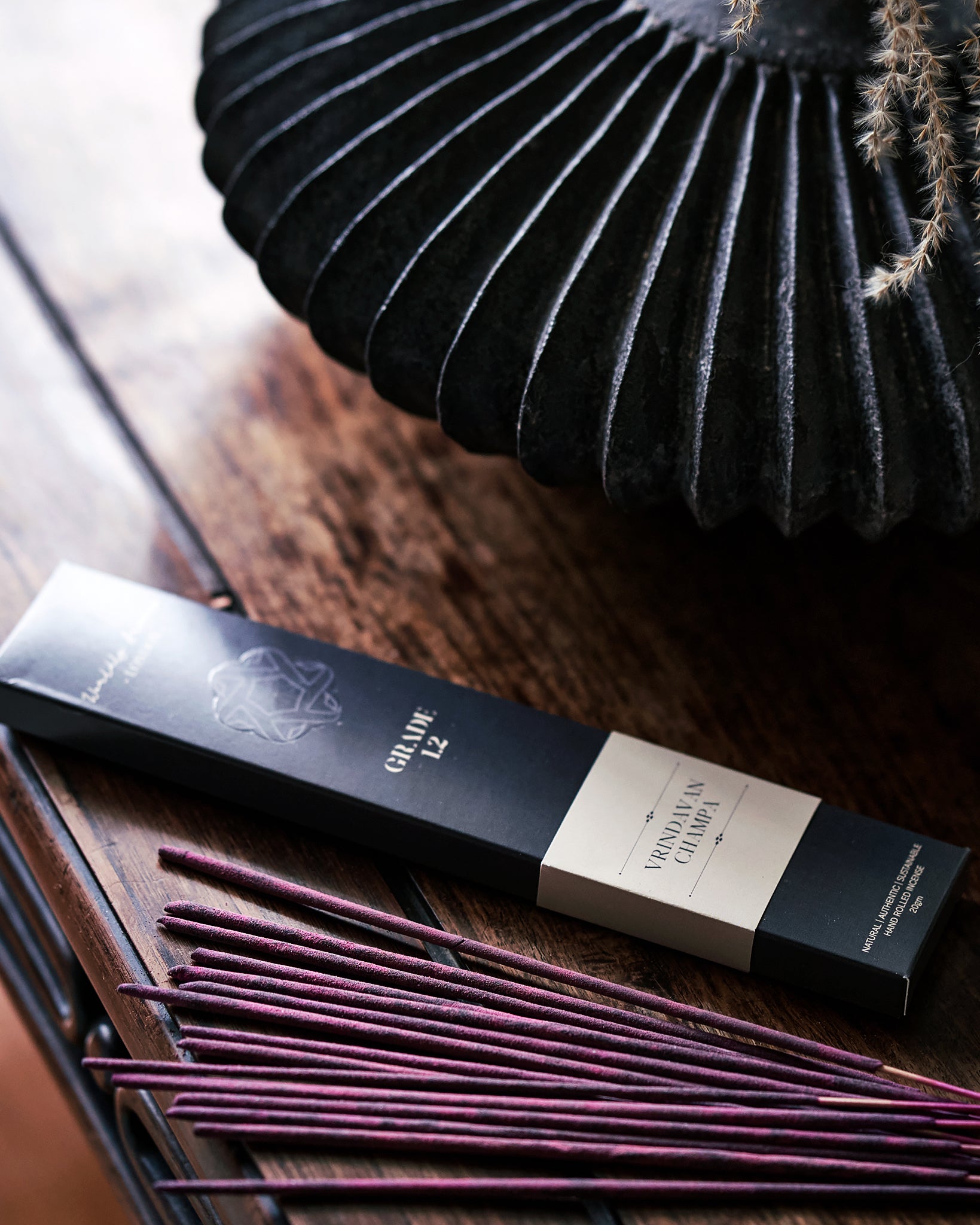 Premium Vrindavan Champa Incense Sticks - Handmade Natural Aromatherapy for Meditation, Yoga & Relaxation - Worldly Aromas Brand