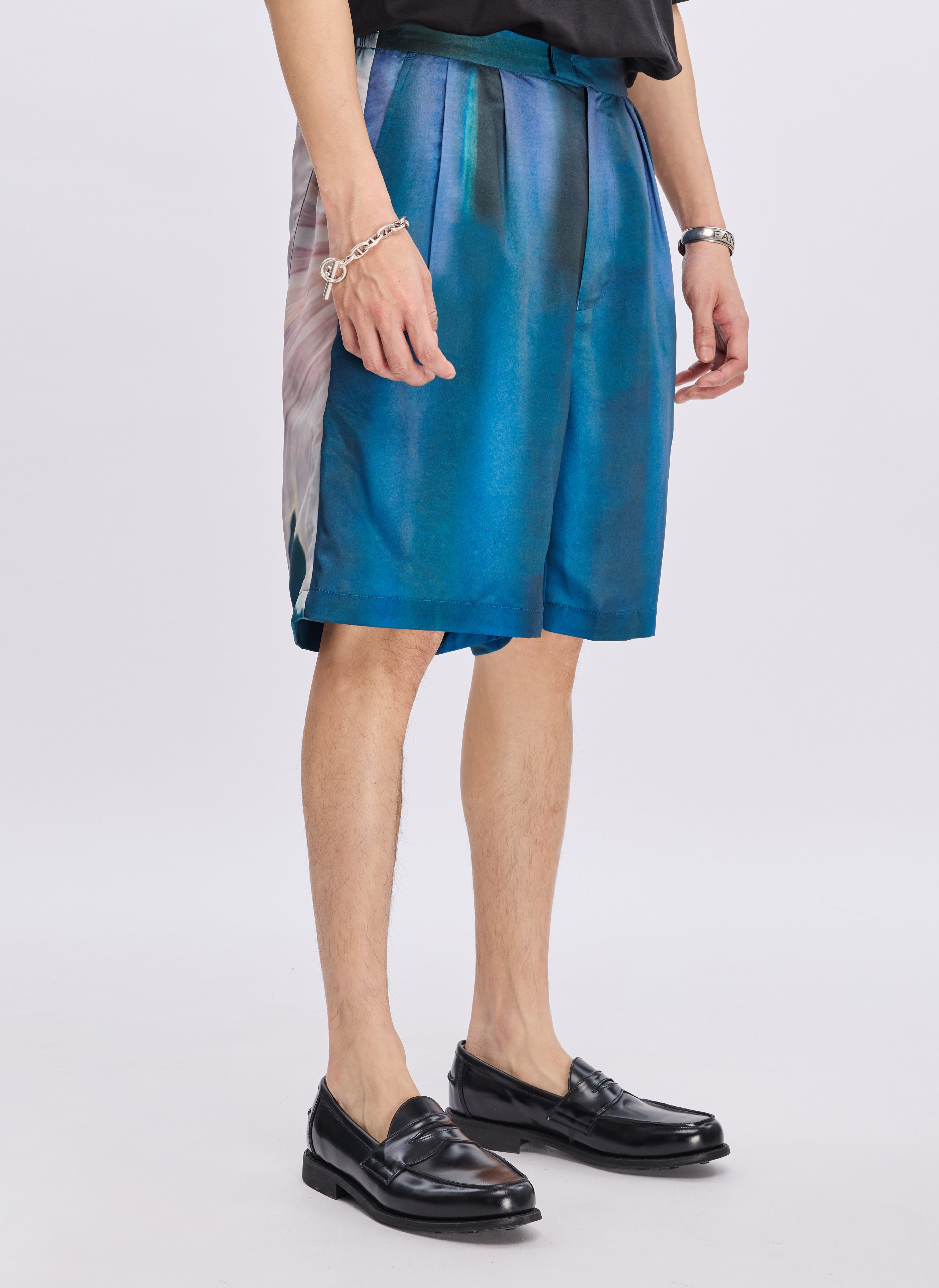 INITIAL x Mika Ninagawa Floral Print High Waist Shorts for Women | Summer Fashion | Beach, Vacation & Casual Wear