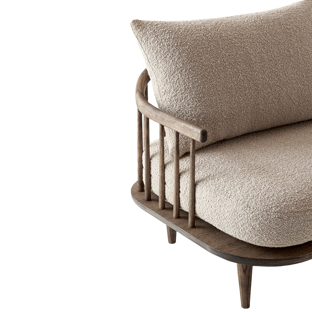FLY SC12 3-Seater Sofa - Modern Fabric Couch for Living Room, Comfortable Sectional Sofa for Home & Office, Perfect for Small Spaces & Family Gatherings