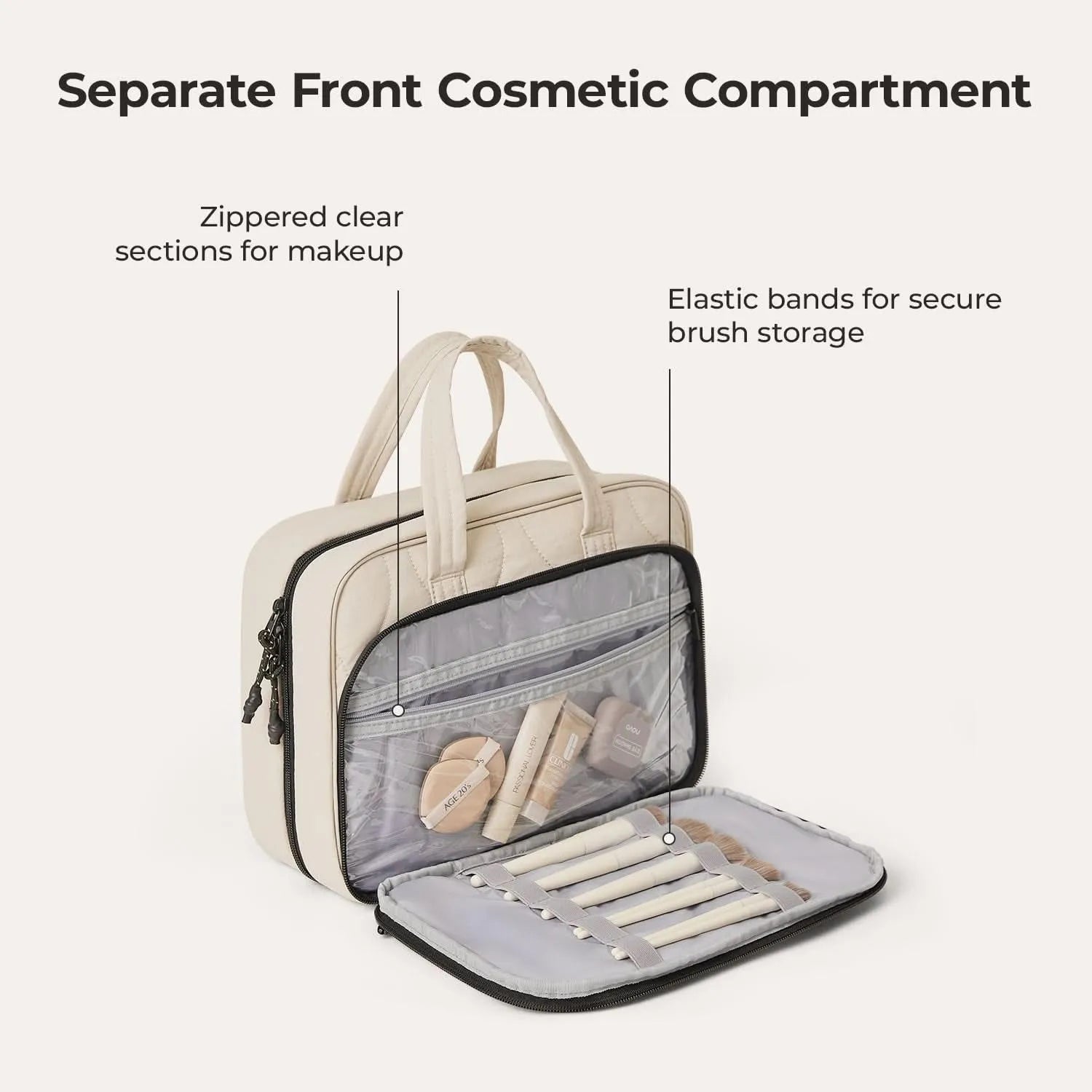 Paz Hanging Toiletry Bag for Travel - Waterproof Cosmetic Organizer with Multiple Pockets - Perfect for Bathroom, Camping & Gym Essentials Storage