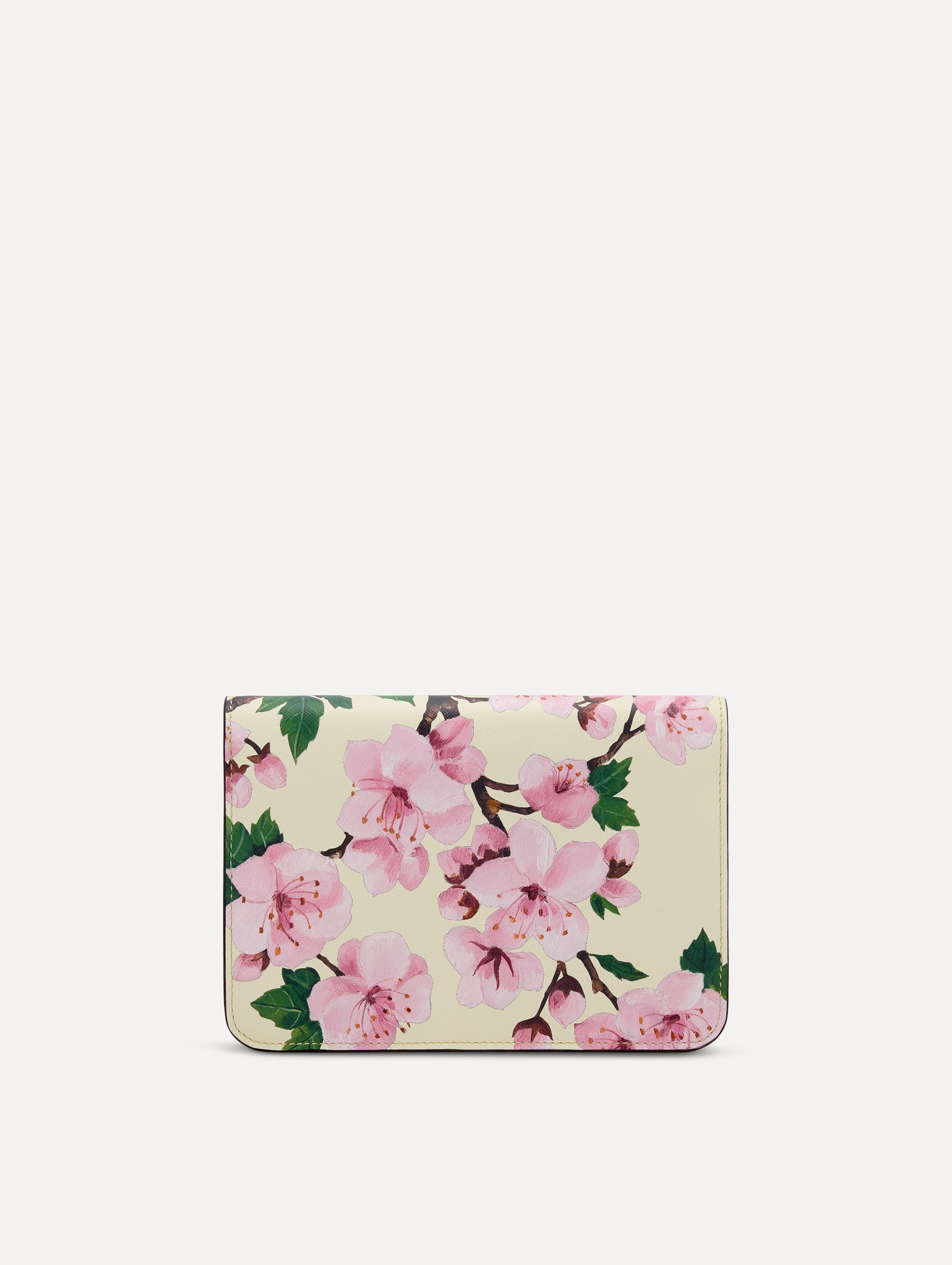 Cherry Blossom Printed O Pochette Handbag - Elegant Floral Crossbody Bag for Women | Perfect for Spring Outfits, Weddings & Date Nights