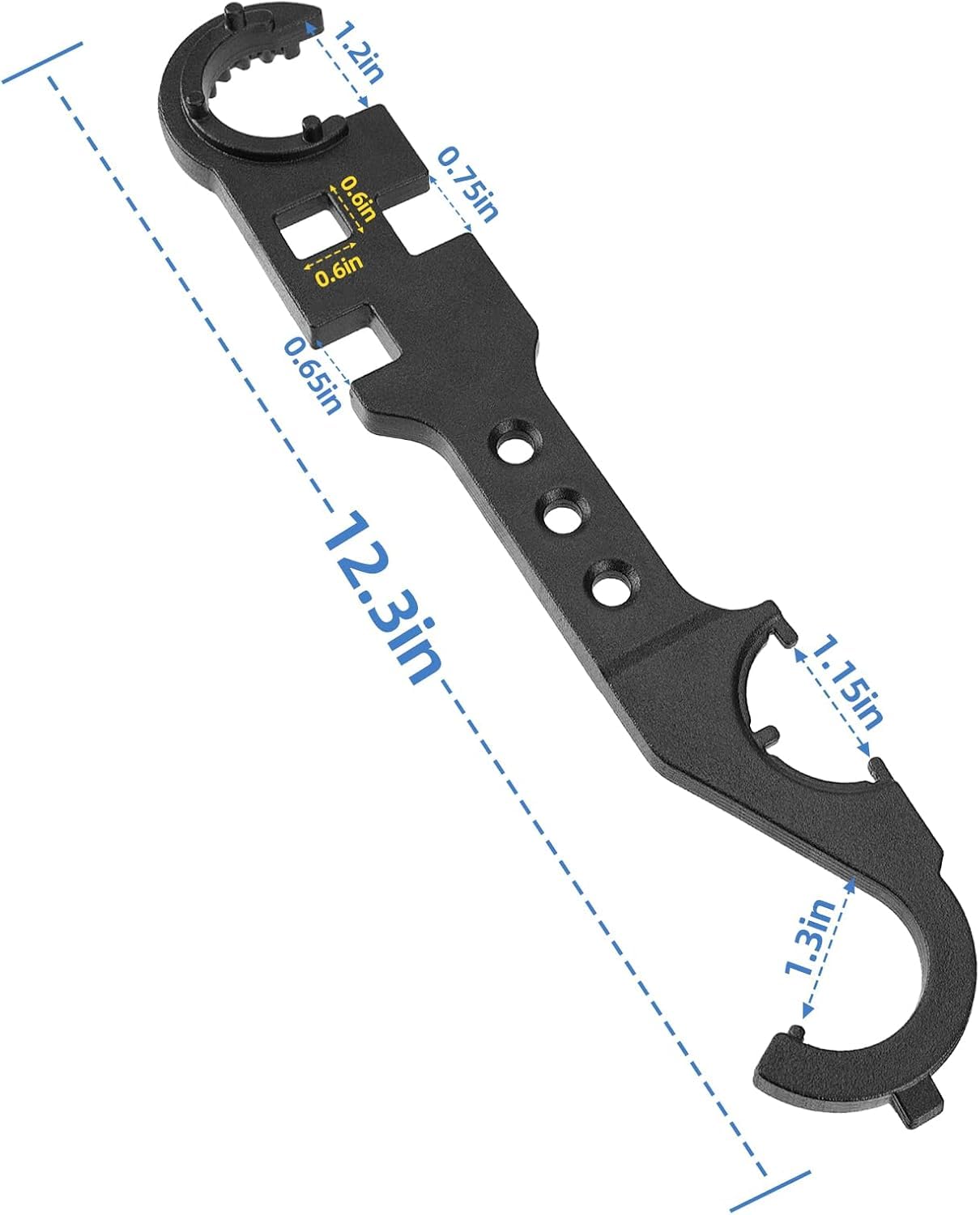 Best Multi-Function Armorer's Wrench - AR15 Lock Spanner Tool for Gun Maintenance & Firearm Assembly | Perfect for Gunsmiths, Shooters & Home Armory