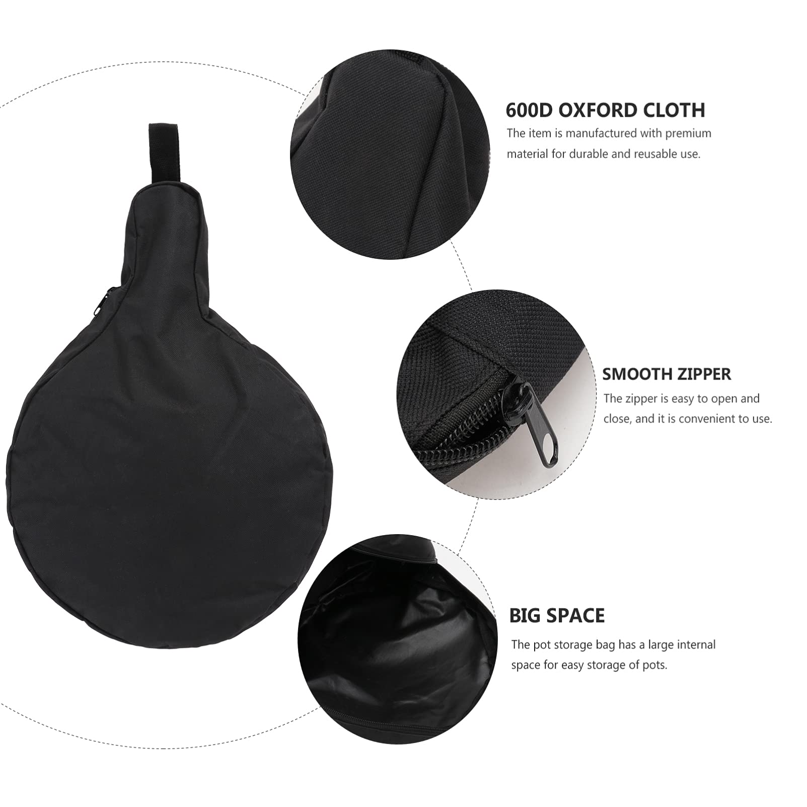 Premium Heavy Duty Cast Iron Skillet Bag - Durable Chef Cooking Utensil Organizer for Camping, Outdoor Cooking & Kitchen Storage - Ideal for Dutch Ovens, Pans & Grill Accessories