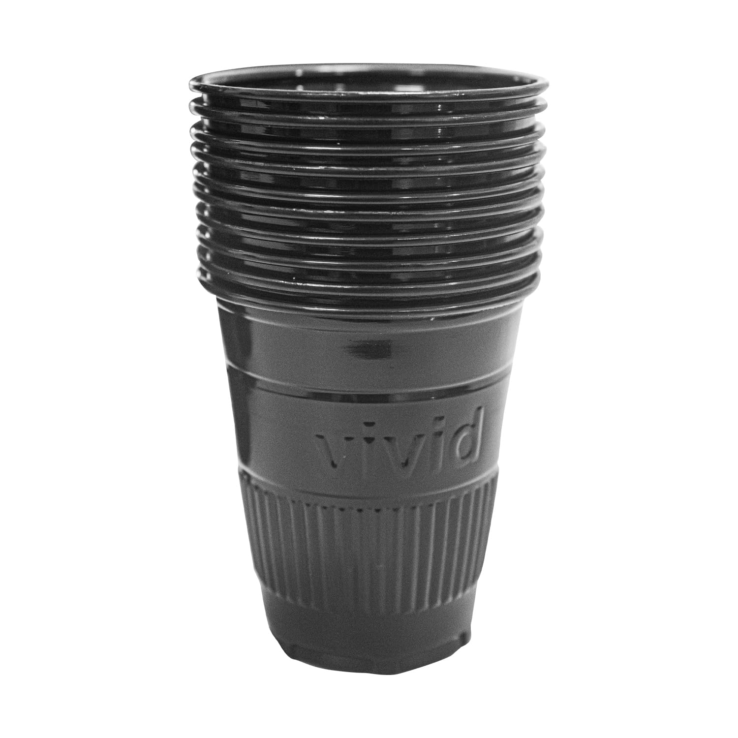 Vivid Disposable 5 oz Plastic Medical Dental Cups - 1000 Count Bulk Pack (Black) | Perfect for Dental Clinics, Hospitals, Restaurants & Home Use