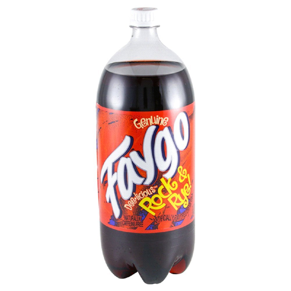 Faygo Rock N' Rye Soda Pop - 2 Liter Plastic Bottle - Refreshing Soft Drink for Parties, BBQs & Family Gatherings