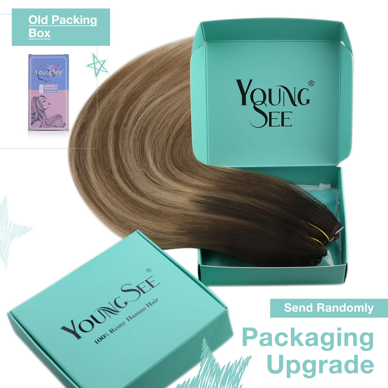 Premium 100% Human Hair Wire Hair Extensions for Women - Clip-In, Heat Resistant, Natural Look for Daily Styling & Special Occasions