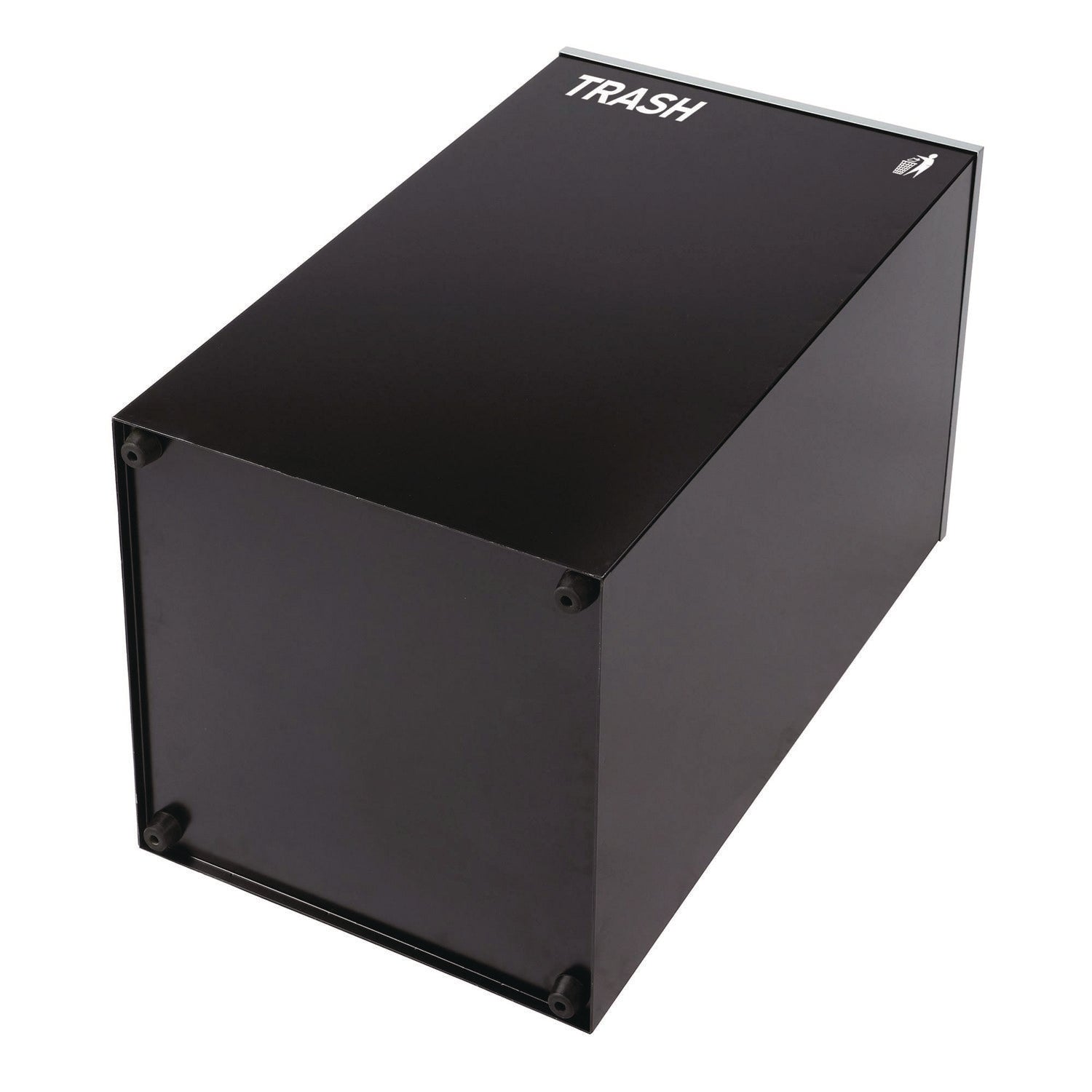Alpine Industries 29 Gallon Steel Trash Can & Recycling Bin Set - Green Mixed Recycling Container with Lid & Black Garbage Can with Square Lid for Kitchen, Office, Garage Waste Management