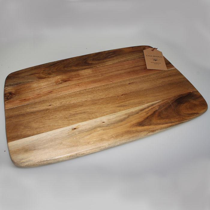 Premium Solid Wood Timber Board - Rectangle Cutting Board for Kitchen, Charcuterie & Serving - Natural Wood Chopping Board for Meat, Cheese & Bread - Perfect for Home, Restaurant & Gifts