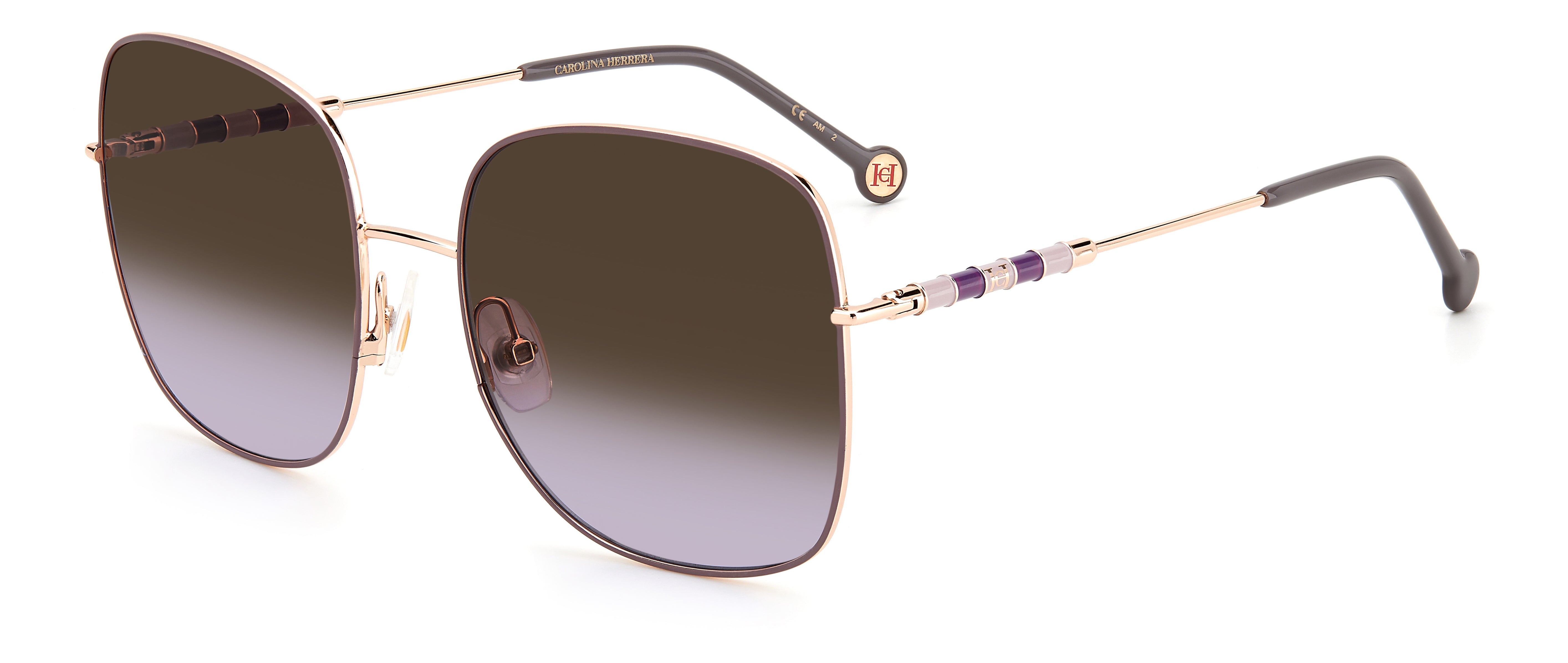 CAROLINA HERRERA CH 0035/S HZJ 5919 Polarized Sunglasses for Women - UV Protection, Luxury Designer Shades for Beach, Driving & Outdoor Activities