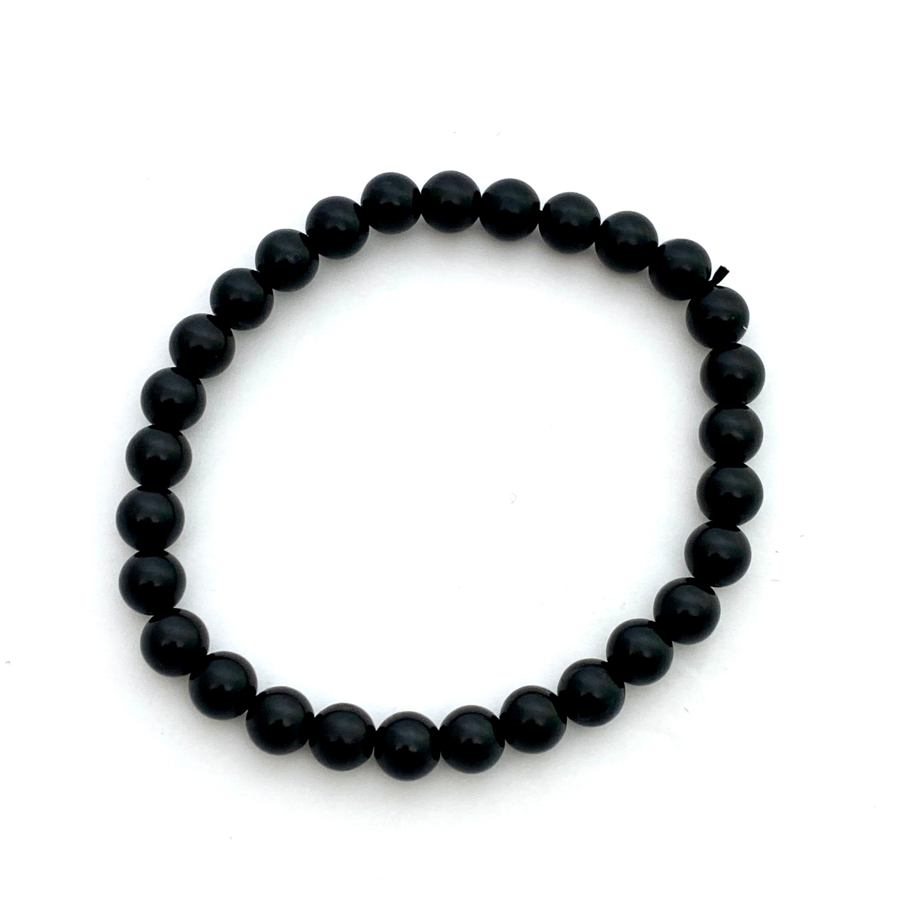 Shungite Bracelet for Men & Women - Natural EMF Protection & Healing Stone Jewelry - Perfect for Meditation, Yoga & Daily Wear