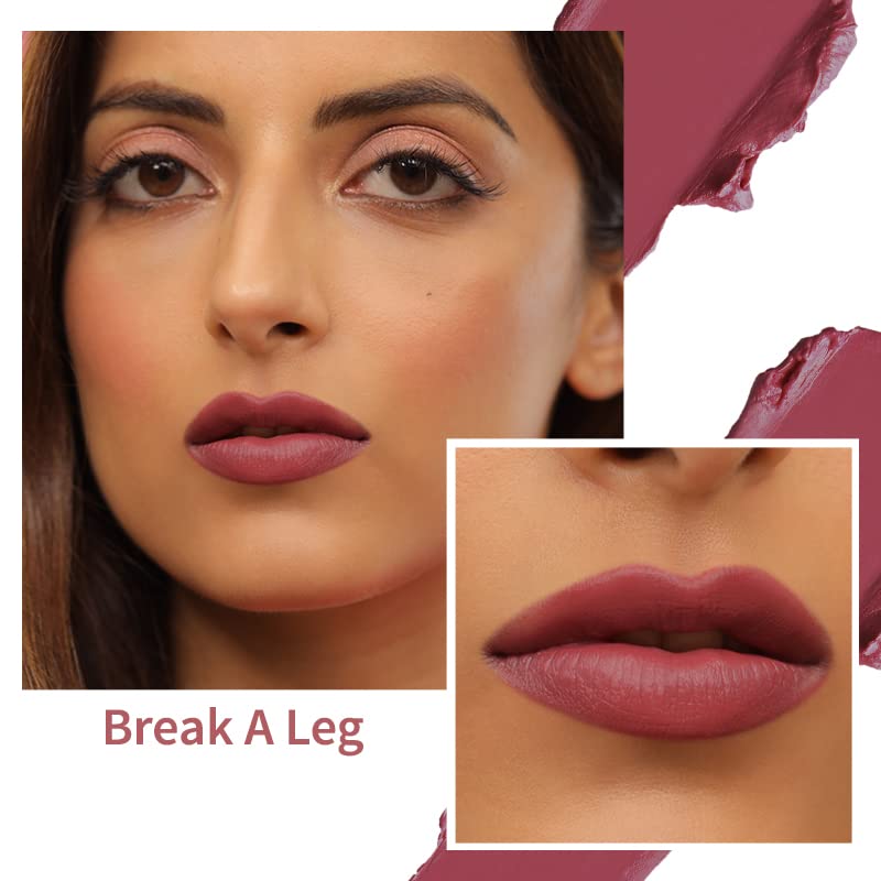Nykaa So Creme! Creamy Matte Lipstick - Break a Leg | Long-Lasting Hydrating Lip Color | Perfect for Date Night, Parties & Everyday Wear