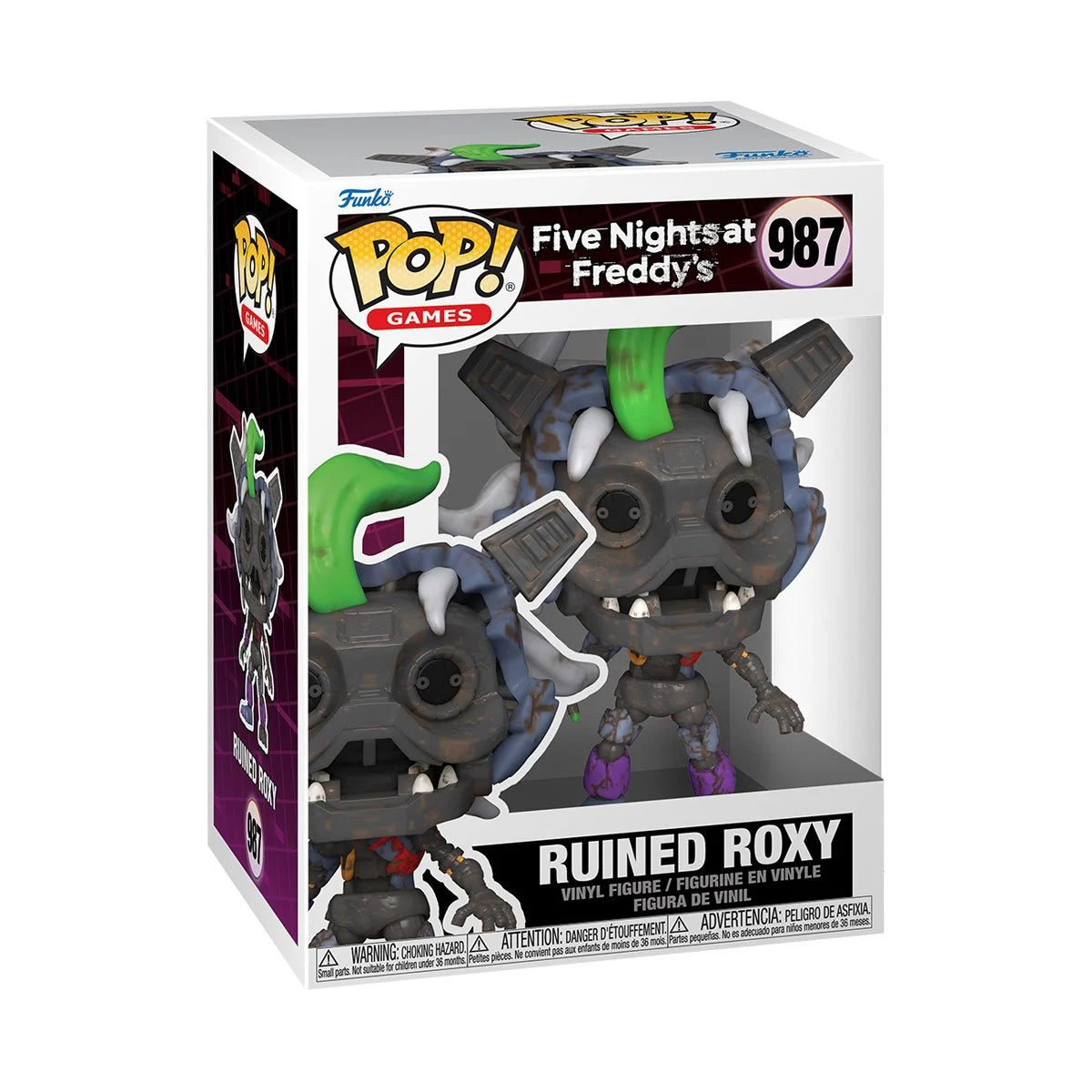 Five Nights at Freddy's: Security Breach Ruin - Ruined Roxy Funko Pop! Vinyl Figure #987 | Collectible Horror Game Merchandise for Fans & Display