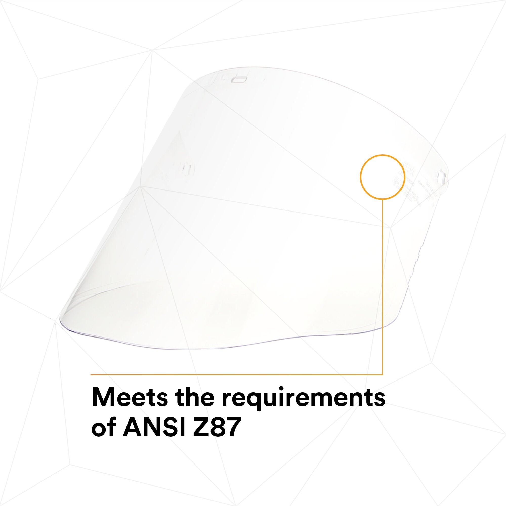 3M Clear Propionate Faceshield W96 (82700-00000) - Molded Safety Face Shield for Construction, Woodworking & Industrial Use - Impact Resistant Eye Protection for DIY Projects & Workplace Safety