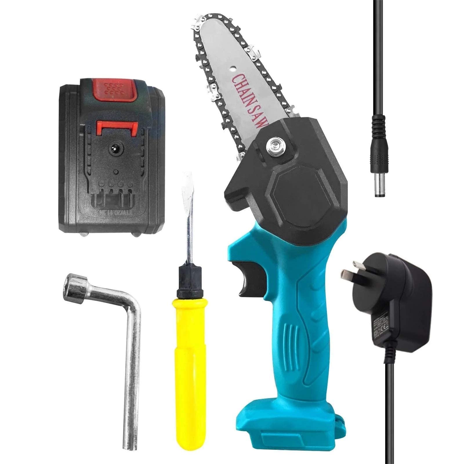 Portable Electric Pruning Saw - One-Handed Mini Chainsaw for Tree Trimming & Gardening | Perfect for Landscaping, Yard Work & DIY Projects