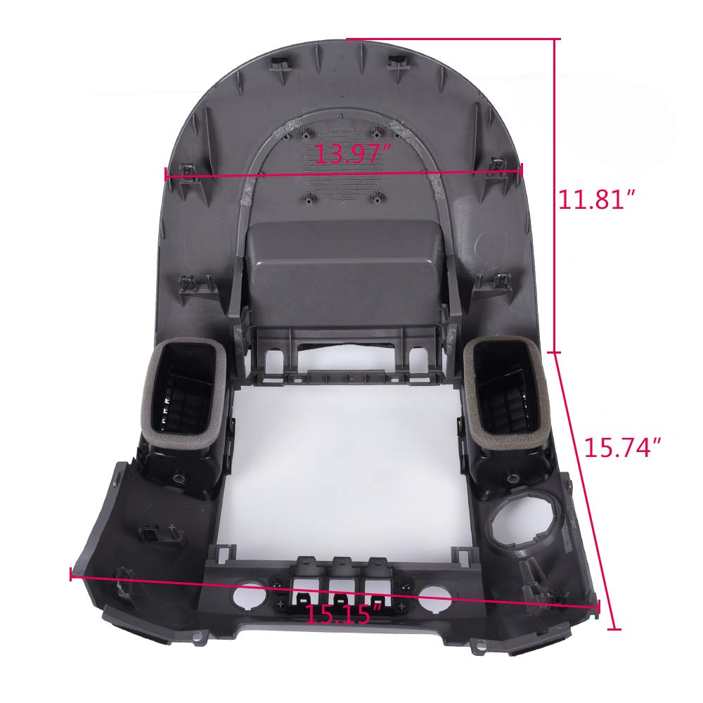 2004-2006 Nissan Titan Armada SE & XE Center Dash Radio AC Bezel 682578S800 - Gray Replacement Part for Car Interior Upgrade | Perfect for DIY Auto Repair & Vehicle Restoration Projects
