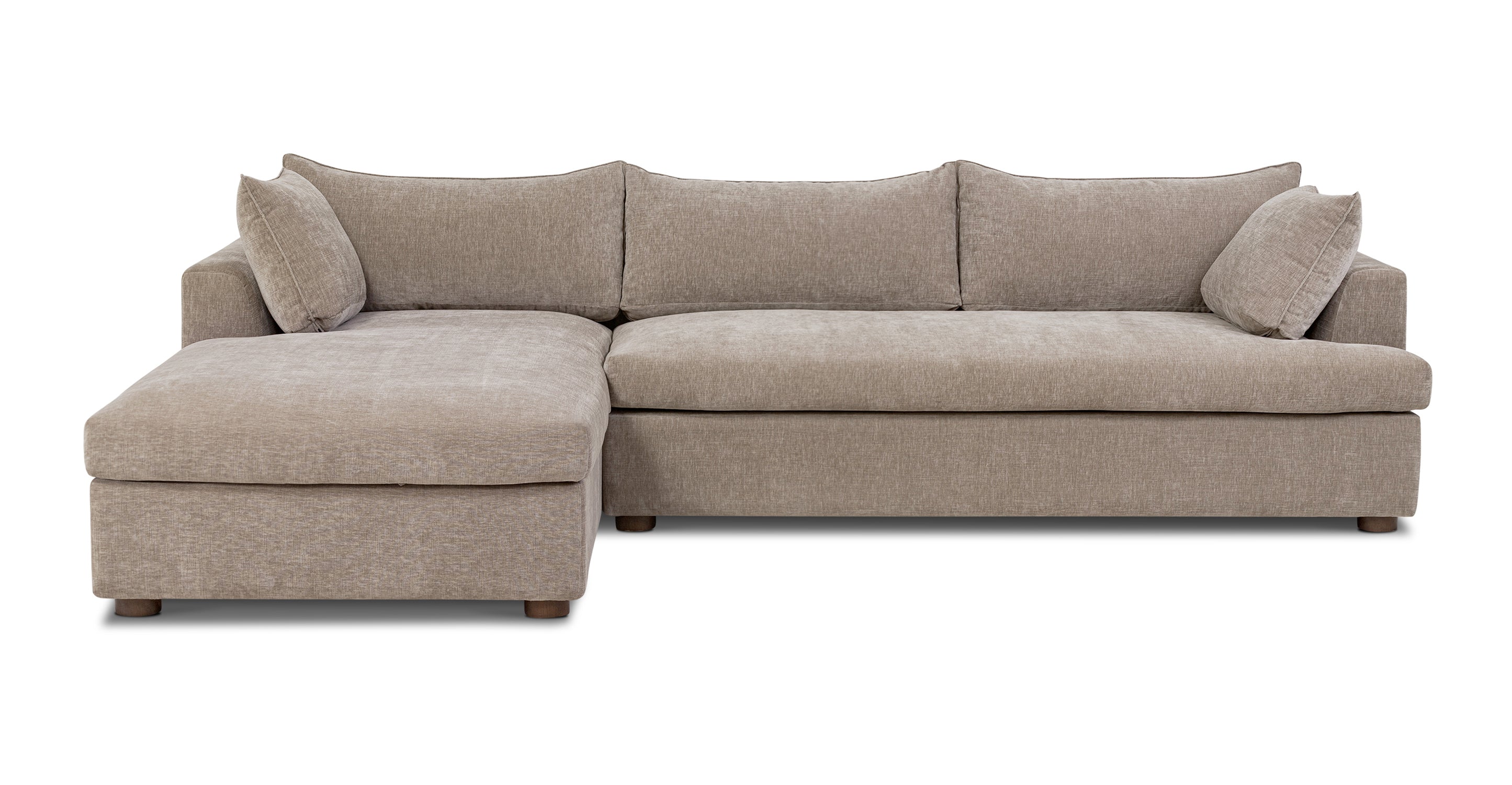 Milo Left Facing Sectional Sofa with Storage | Modern L-Shaped Couch for Living Room | Perfect for Small Spaces & Family Gatherings