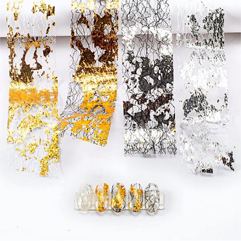 Halloween Foil Mesh Spider Web Decorations - Scary Spider Web for Party, Home & Outdoor Halloween Decor