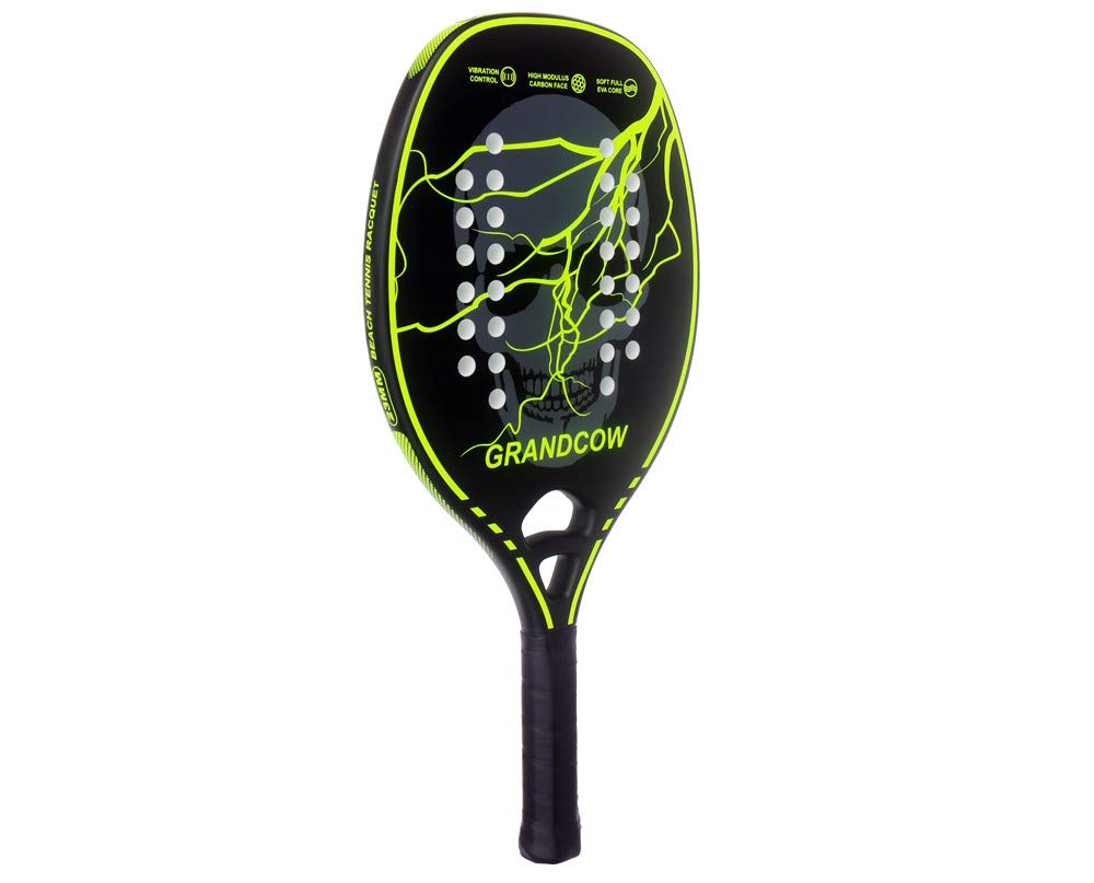 Premium Carbon Fiber Beach Tennis Paddle Racket with EVA Memory Foam Core - Lightweight & Durable for Outdoor Sports, Backyard Games & Beach Activities