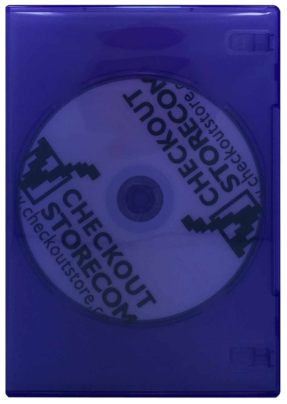 (200 Pack) Premium Slimline Single 1-Disc DVD Cases 7mm - Clear Purple | Protective Storage for Movies, Games & Media Collections | Ideal for Home Theater, Video Archives & Retail Displays