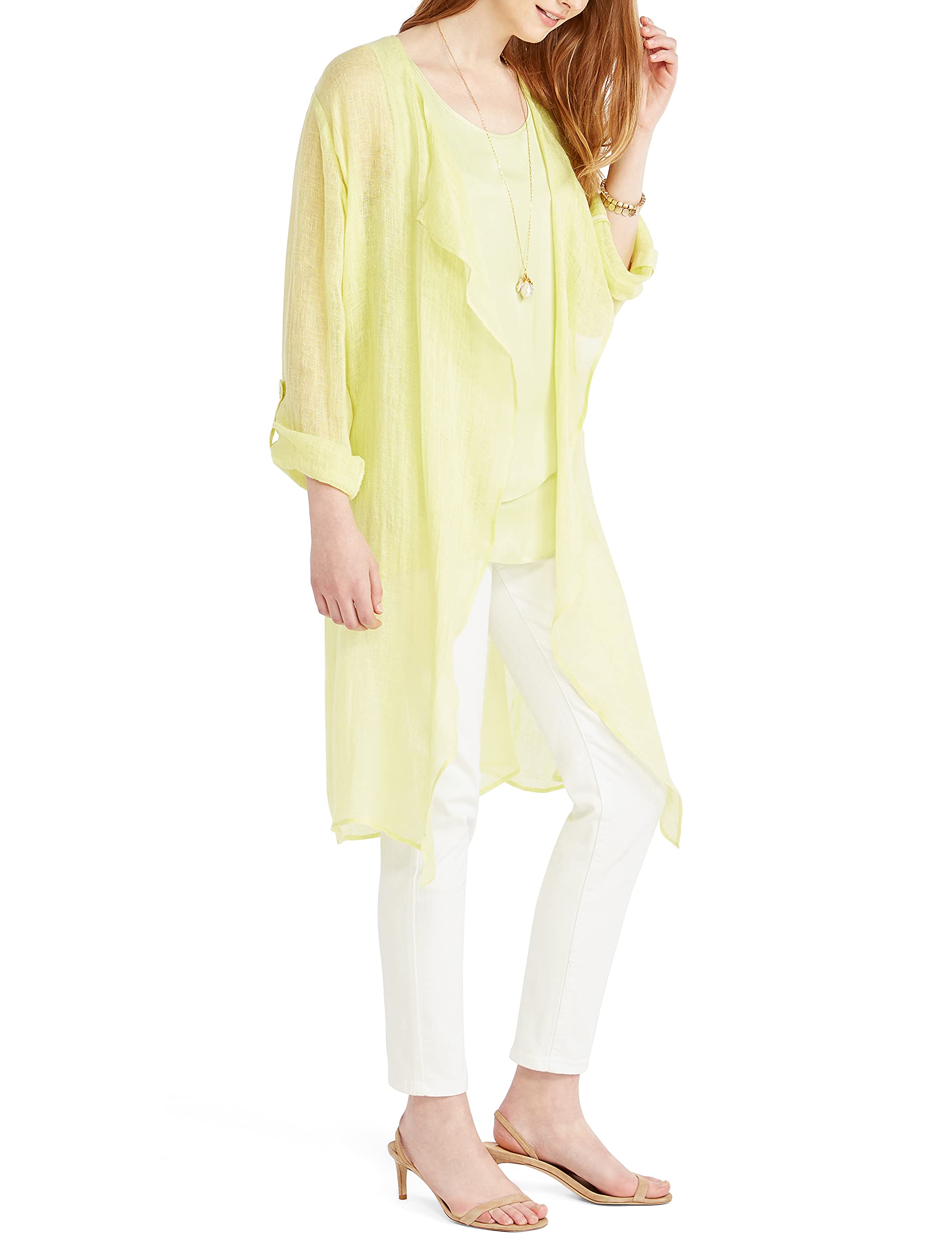 NIC+ZOE Women's Lightweight Knit Cardigan Sweater - Soft Long Sleeve Open Front Wrap for Cruise Vacation, Beach Cover Up & Casual Outfits