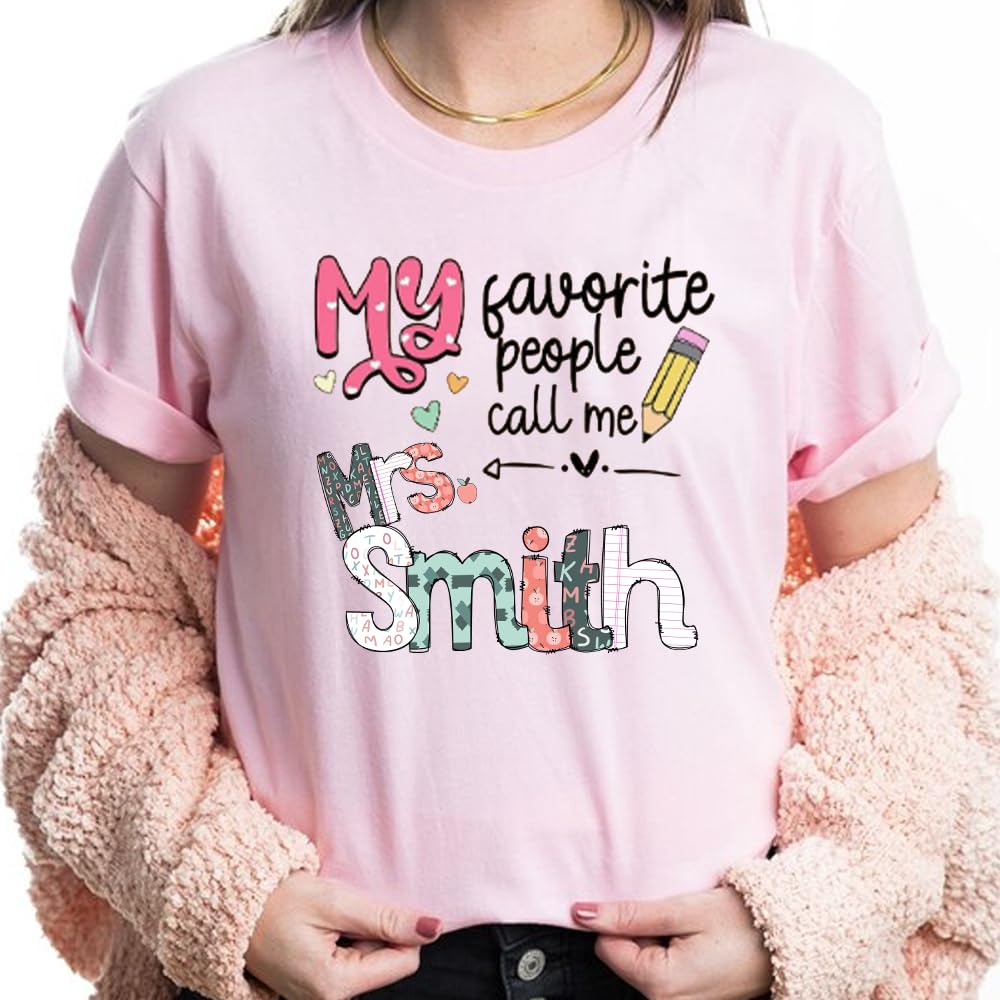 Personalized Kindergarten Teacher Shirts - Custom Grade Level T-Shirts for Women, Unique Teacher Appreciation Gifts | Perfect for Classroom Wear, Teacher's Day & Staff Recognition Events