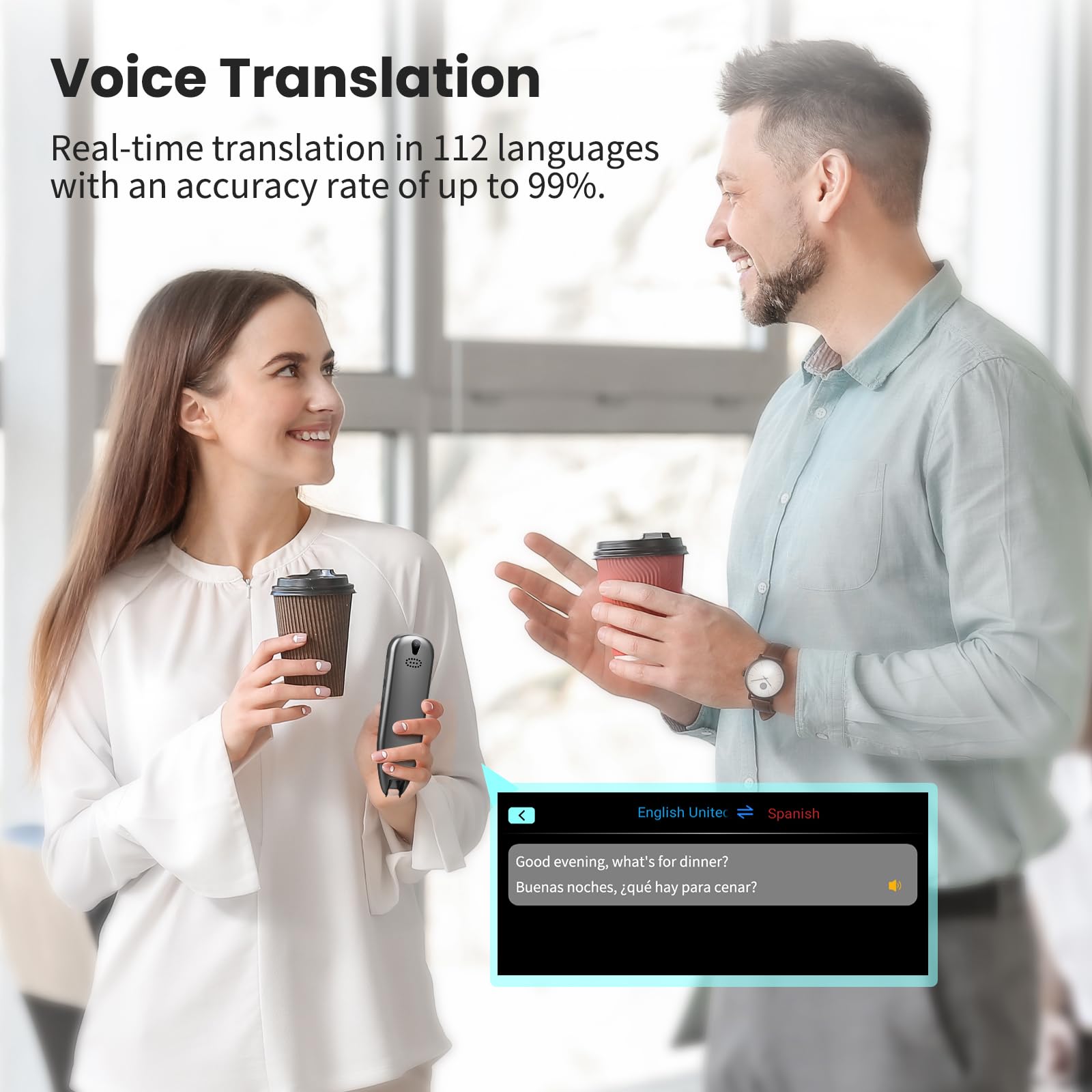 Dyslexia Reading Pen with OCR Translation & Text to Speech - 112 Language Scanner, Wireless Smart Voice Recorder & Text Extractor for Students, Travelers & Business Professionals | Perfect for Studying, Language Learning & Business Meetings