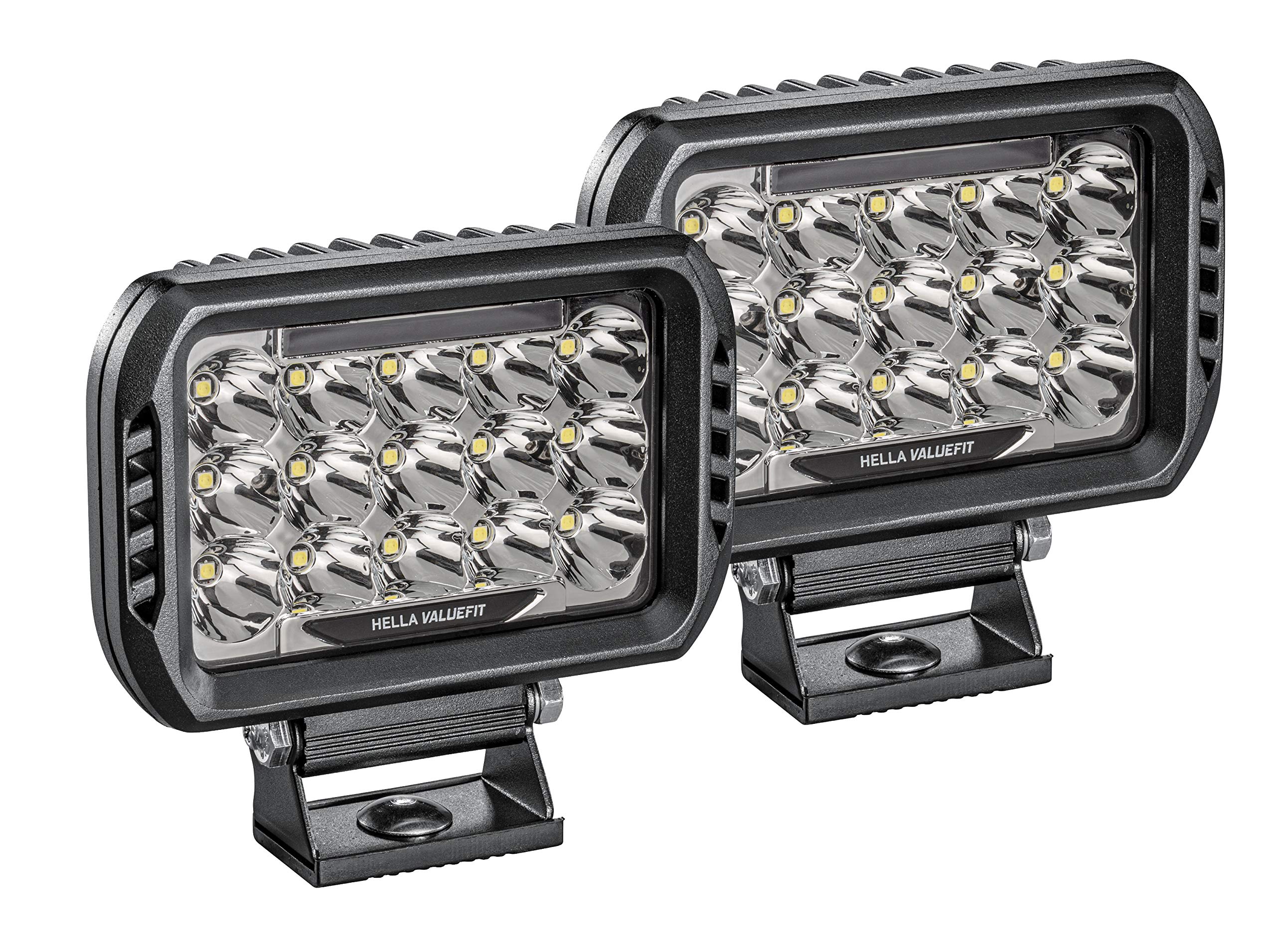 Hella ValueFit 450 LED Series - Universal Off-Road LED Driving Light Kit for Pickup Trucks, ATV, SUV, 4x4, Jeep, Tractors - Waterproof & Durable for Night Driving, Off-Roading, Camping & Work Sites