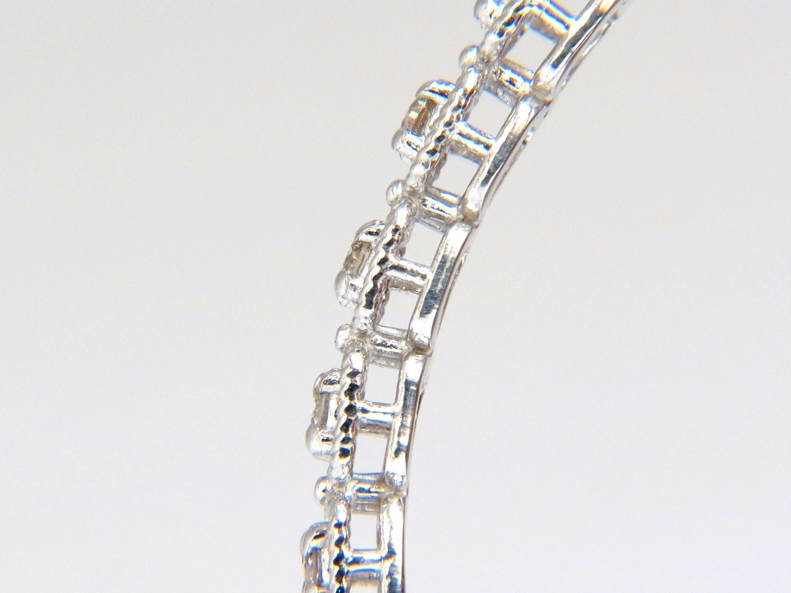 0.90CT Square Rope Twist Encrusted Natural Diamond Bangle Bracelet in 14K Gold - Perfect for Weddings, Anniversaries & Special Occasions