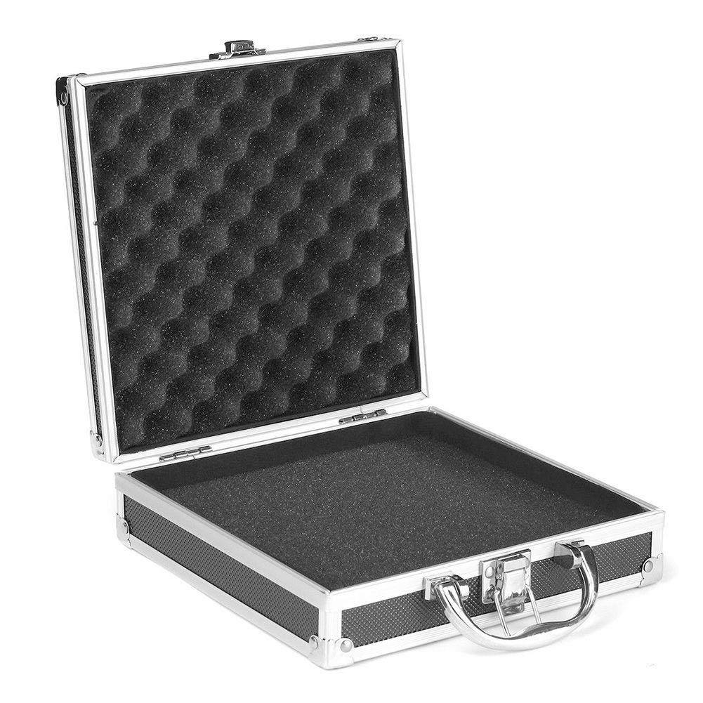 Aluminum Alloy Tool Box - Portable Storage Case for Tools, Travel & Home Organization | Durable Safety Box for Outdoor, Flight & Workshop Use | Black
