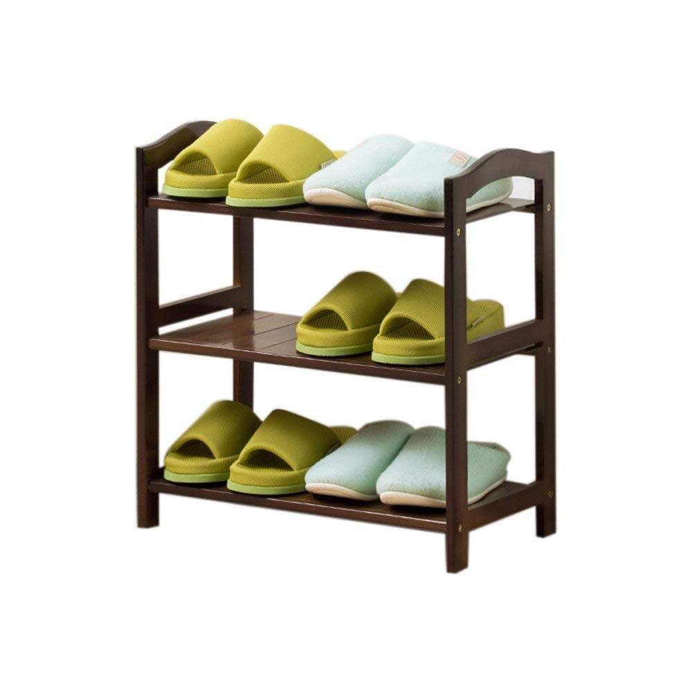 AGYQGOO Bamboo Shoe Rack Organizer - 3/4/5 Tier Modern Minimalist Wooden Shoe Storage Shelf for Entryway, Closet & Home Organization (50x25x50cm) - Perfect for Small Spaces, Apartments & Shoe Collectors