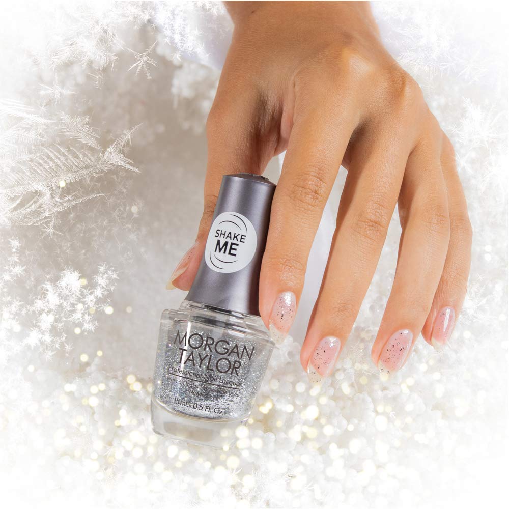 Morgan Taylor Holiday Shake Up The Magic! Collection - Long Lasting Winter Nail Polish (0.5 oz) for Christmas Parties & Festive Nail Art Designs