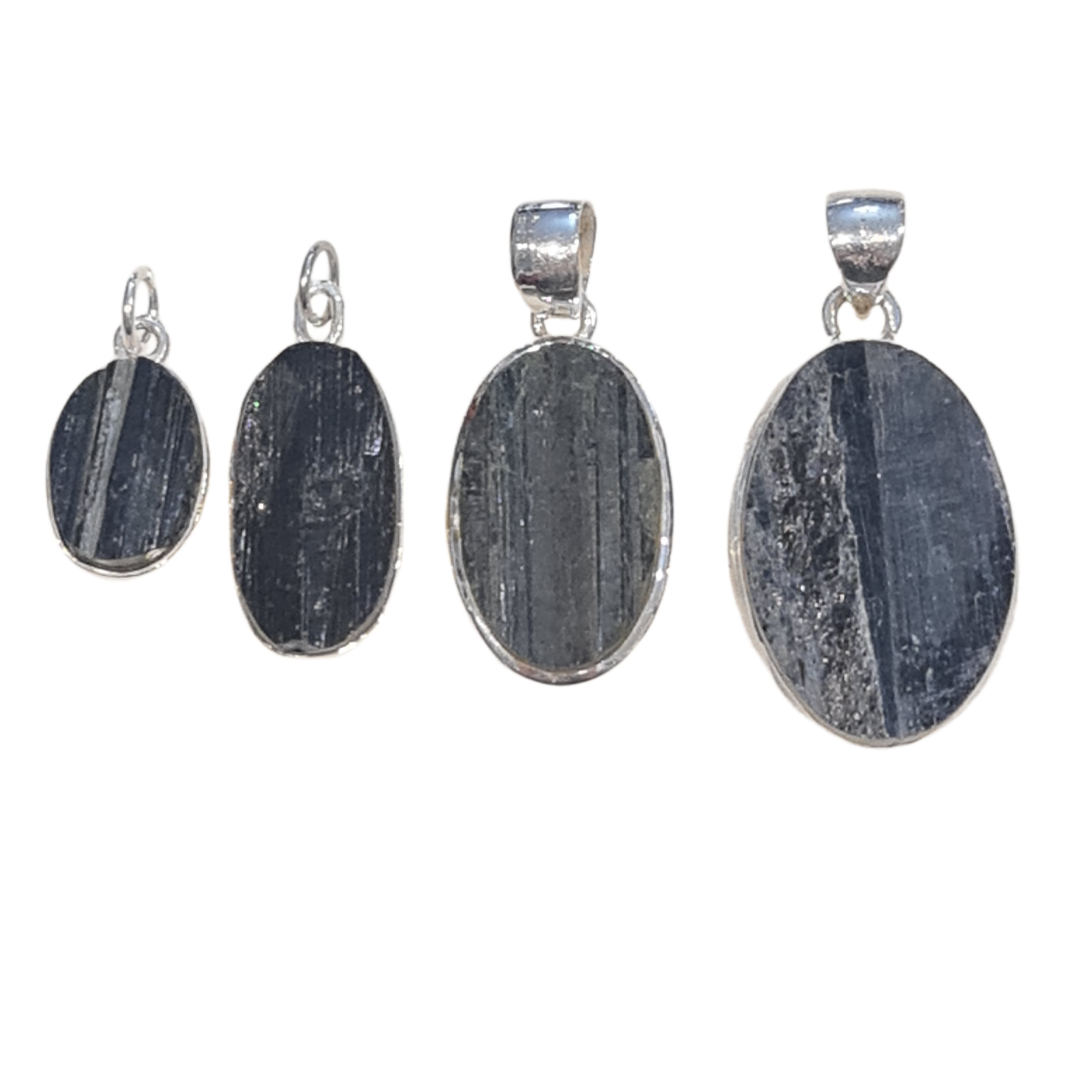 Black Tourmaline Pendant Necklace - Natural Healing Crystal Jewelry for Protection & Energy Cleansing | Perfect for Meditation, Yoga & Spiritual Gifts