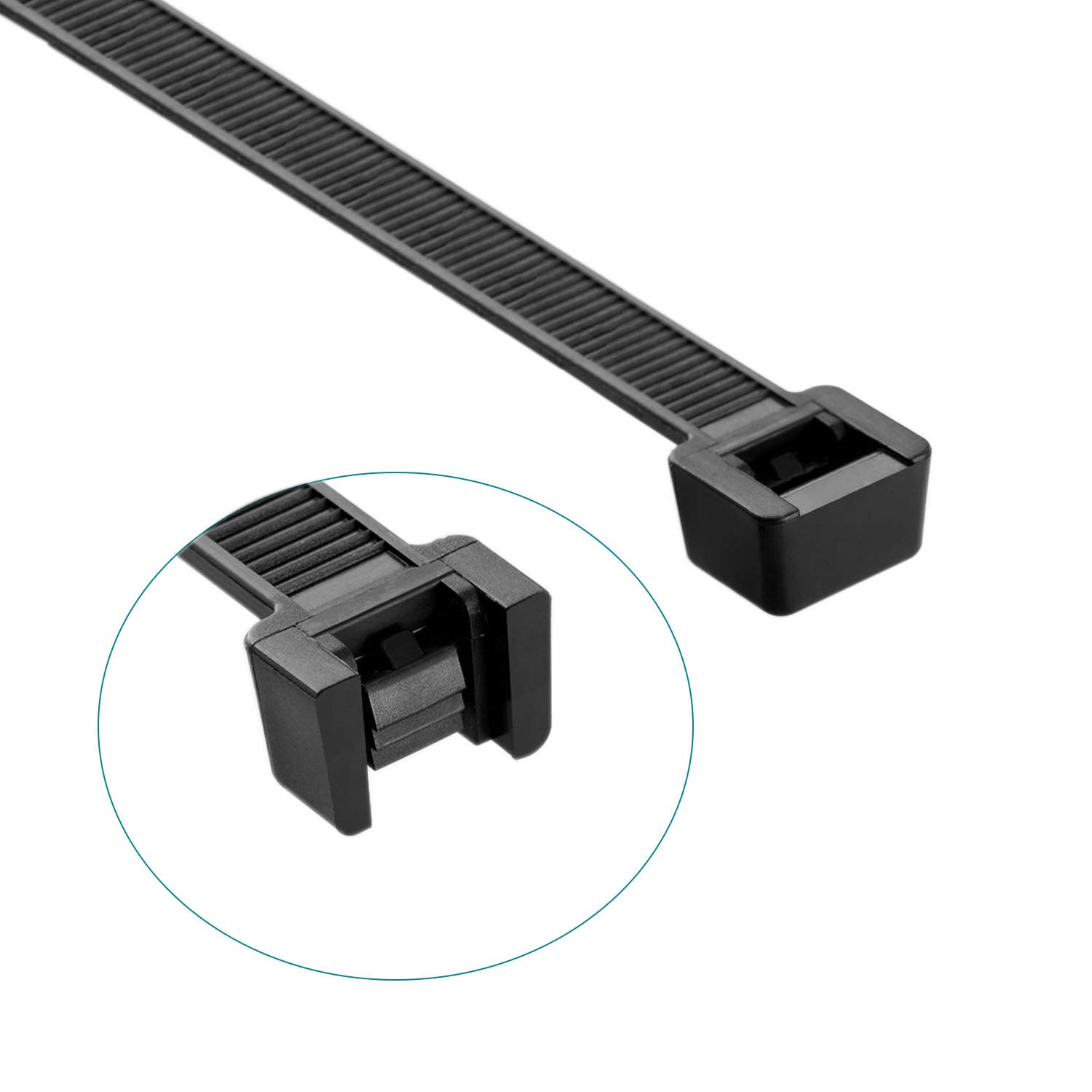 Superun 400 Packs Black Zip Ties Assorted Sizes 4/6/8/12 Inch - Heavy Duty Cable Ties Set for Organizing Wires, Cables & DIY Projects - Ideal for Home, Office & Industrial Use