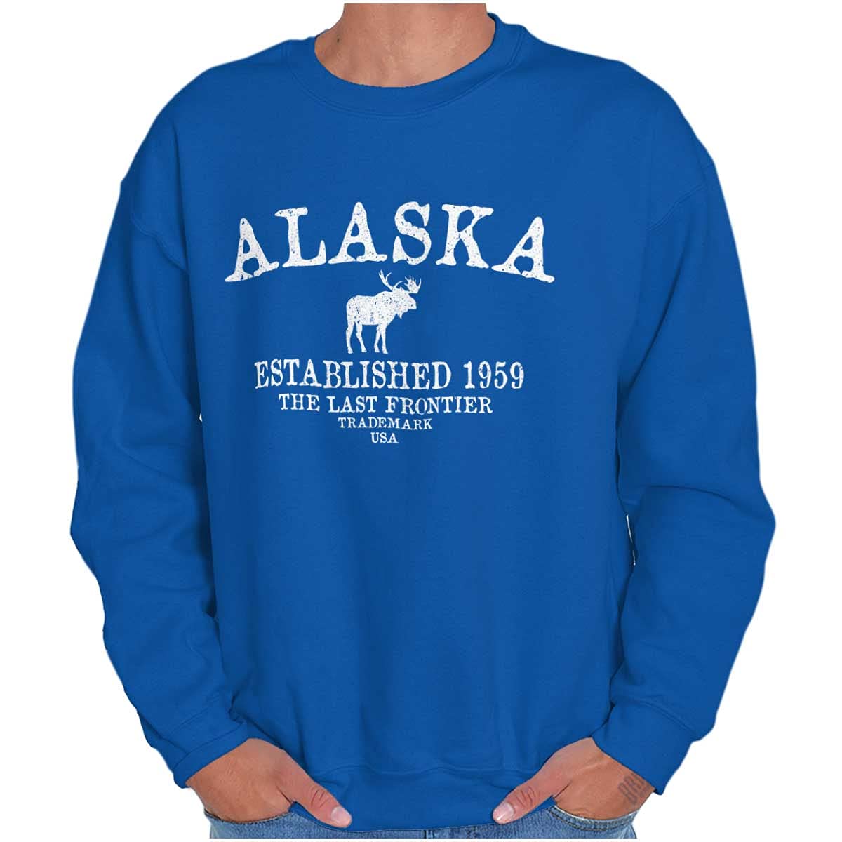 Vintage Alaska Established Hipster Sweatshirt for Men & Women - Cozy Unisex Pullover for Casual Wear, Outdoor Adventures & Street Style Fashion