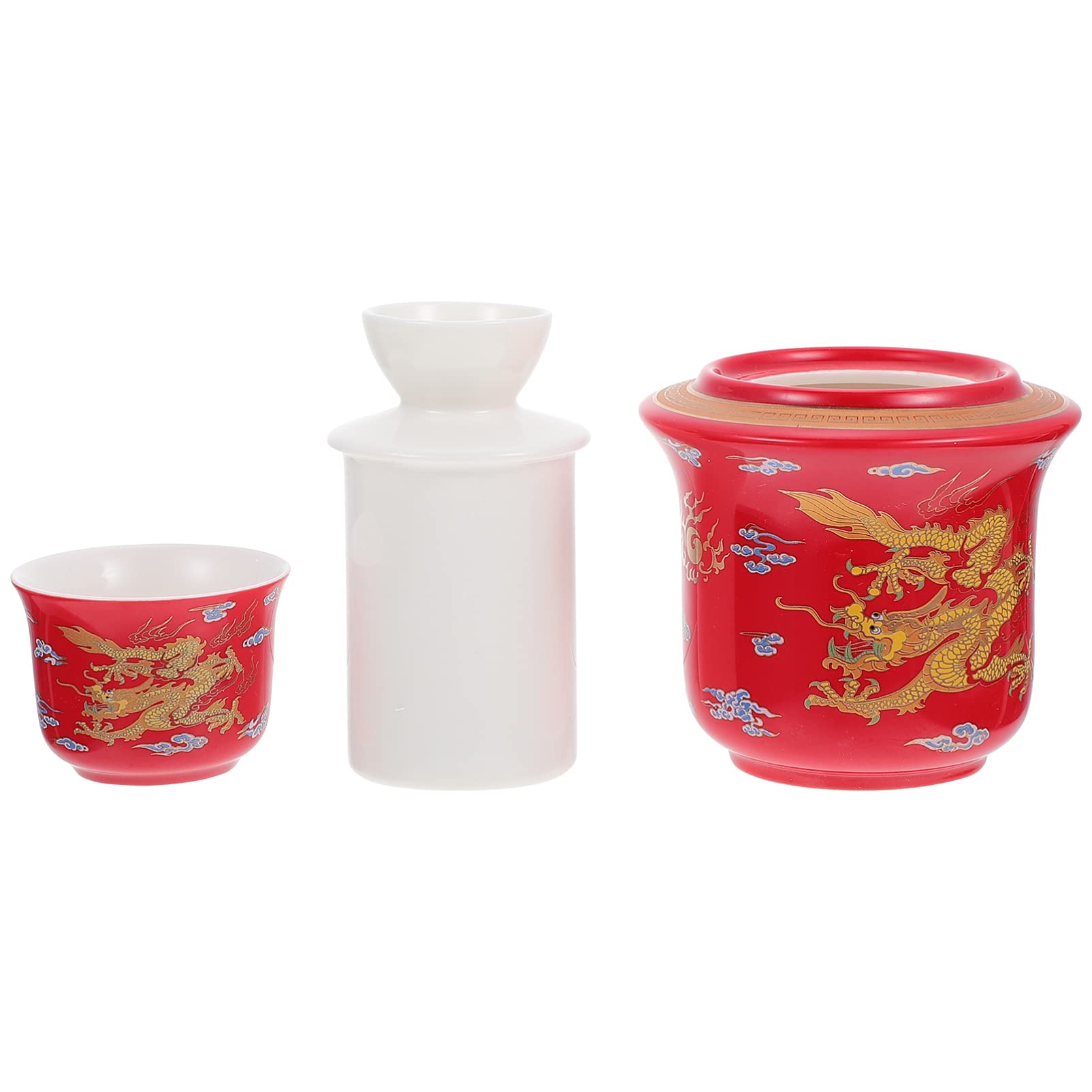 Traditional Japanese Ceramic Sake Warmer Bottle Set - Black Gourd-Shaped Porcelain Sake Server for Hot & Cold Drinks - Perfect for Japanese Restaurants, Home Entertaining & Gift Giving