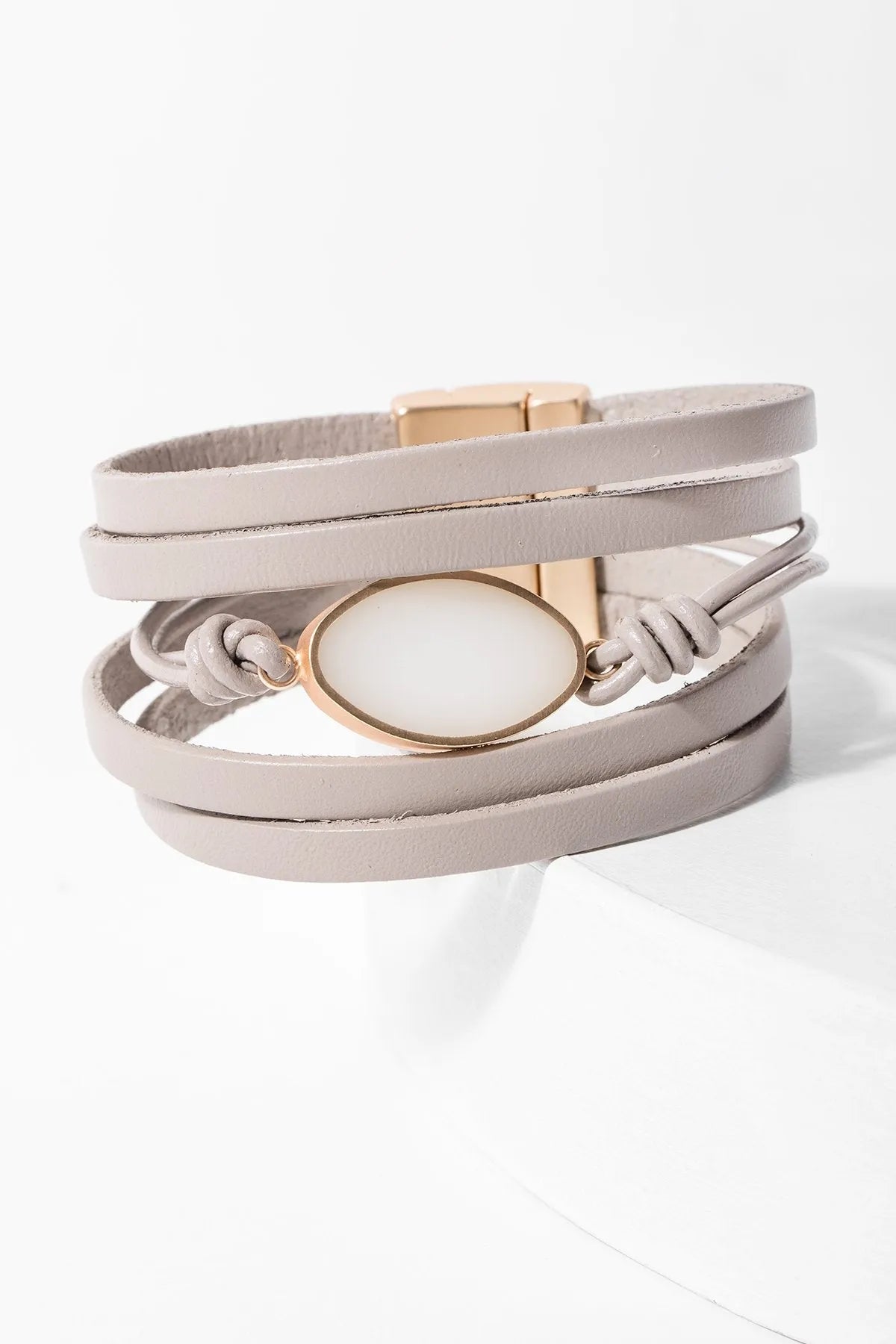 Perfectly Lovely Leather Bracelet for Women - Handmade Genuine Leather Wristband - Boho Chic Jewelry Gift for Everyday Wear & Special Occasions