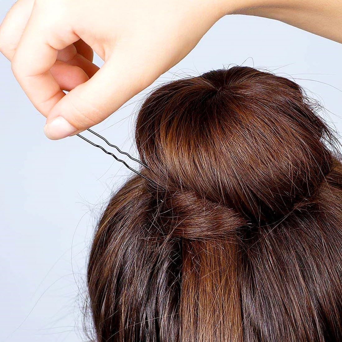 Osceola U-Shaped Hair Pins Set - 5cm, 6cm, 7cm, 8cm (96pc Each) - Bobby Pins & Bun Pins for Women, Kids, Girls - Perfect for Hair Styling, Updos, Braids & Salon Use