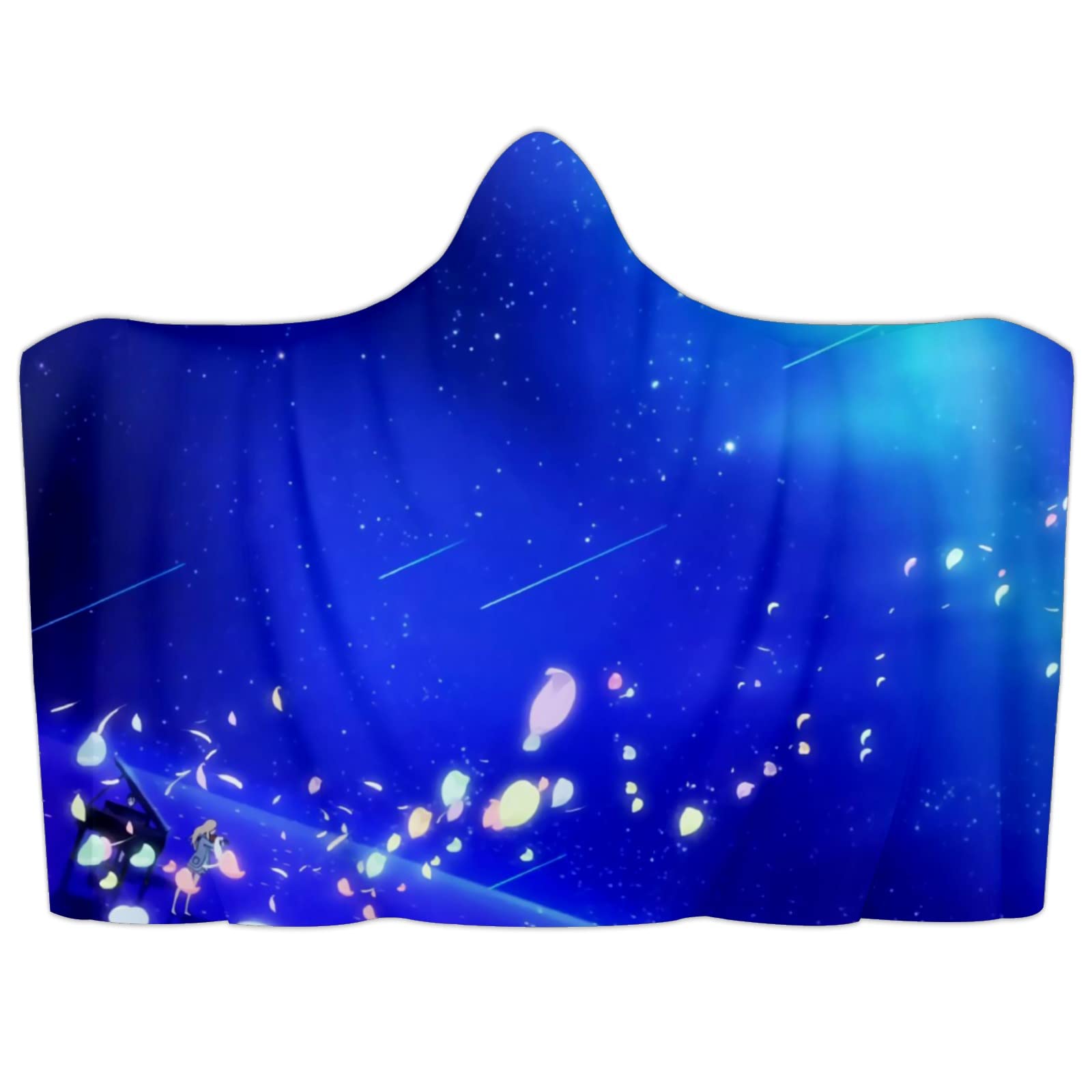 Shooting Star Hooded Blanket for Kids - Soft & Cozy Fleece Wearable Blanket - Perfect for Nap Time, Movie Nights & Outdoor Camping