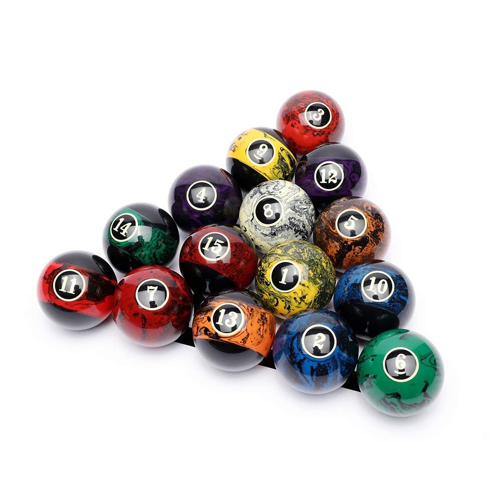 Premium 16-Piece Professional Pool Ball Set - Regulation Size & Weight for Billiards, Snooker, and Pool Tables - Perfect for Home Game Rooms, Bars, and Professional Tournaments