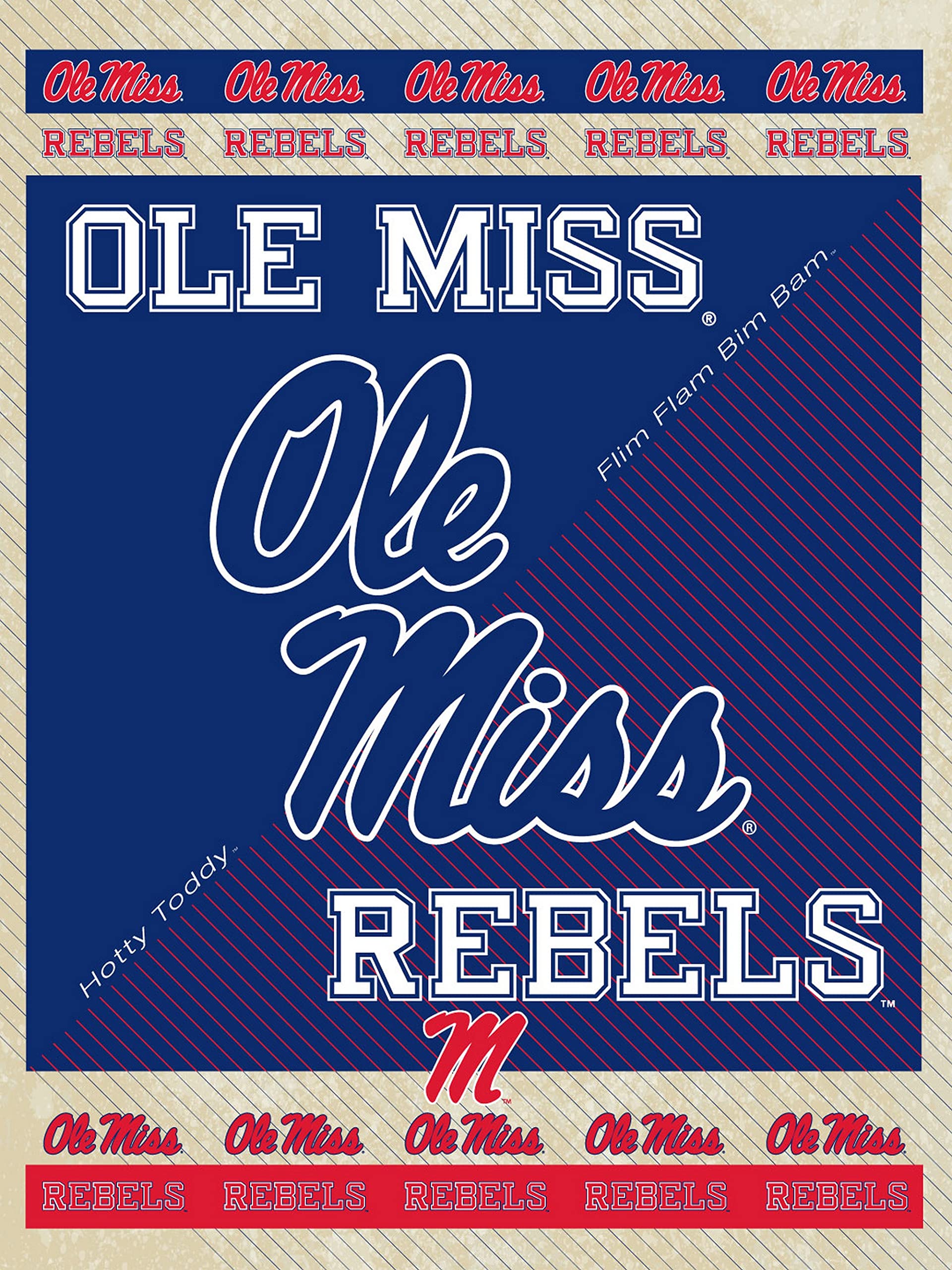 University of Mississippi Canvas Wall Art - Ole Miss College Decor for Dorm Room, Office & Home - Perfect Gift for Students & Alumni