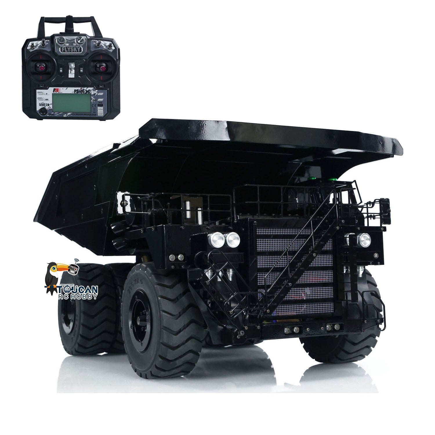 1:20 Scale 793D RC Hydraulic Mining Truck - Metal Remote Control Dump Truck with ESC & Servo Motor, Realistic Construction Vehicle Model for Adults & Kids - Perfect for Construction Site Play, STEM Learning & Hobby Collecting