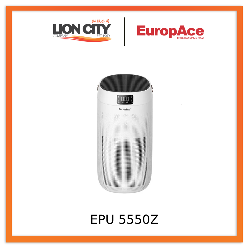 Europace EPU 5550Z Smart WiFi Air Purifier with HEPA Filter - Remove Dust, Pollen & Odors for Home, Office & Bedroom (EPU5550Z)
